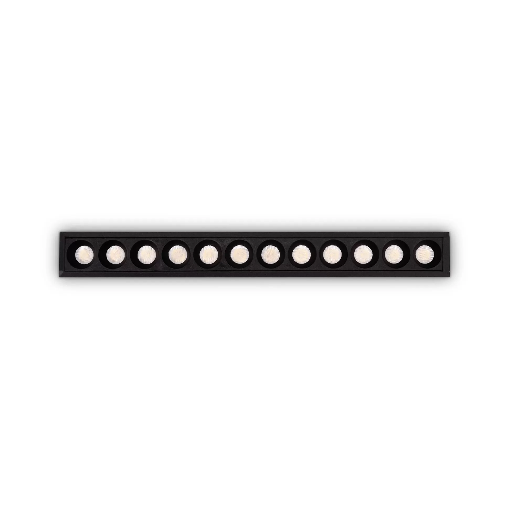 Dmora Lampade Da Incasso<Ideal-Lux - Lampada da incasso LIKA FI SLIM 20W 3000K BK, 24 x 3 x h4 cm,