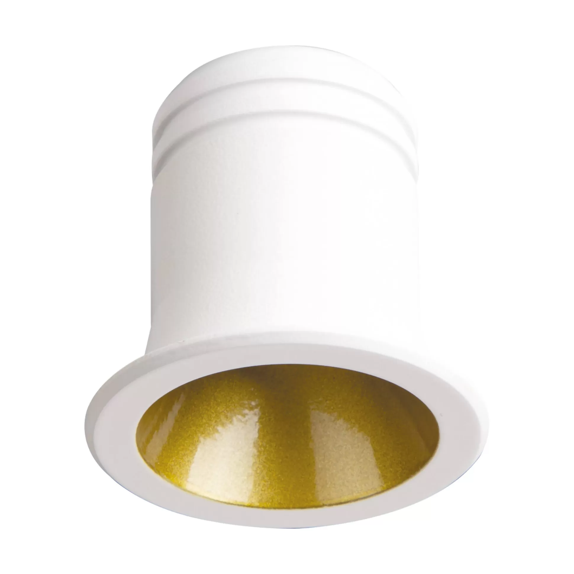 Dmora Lampade Da Incasso<Ideal-Lux - Lampada da incasso VIRUS FI WH GD, 4 x 4 x h4 cm, Bianco e Oro