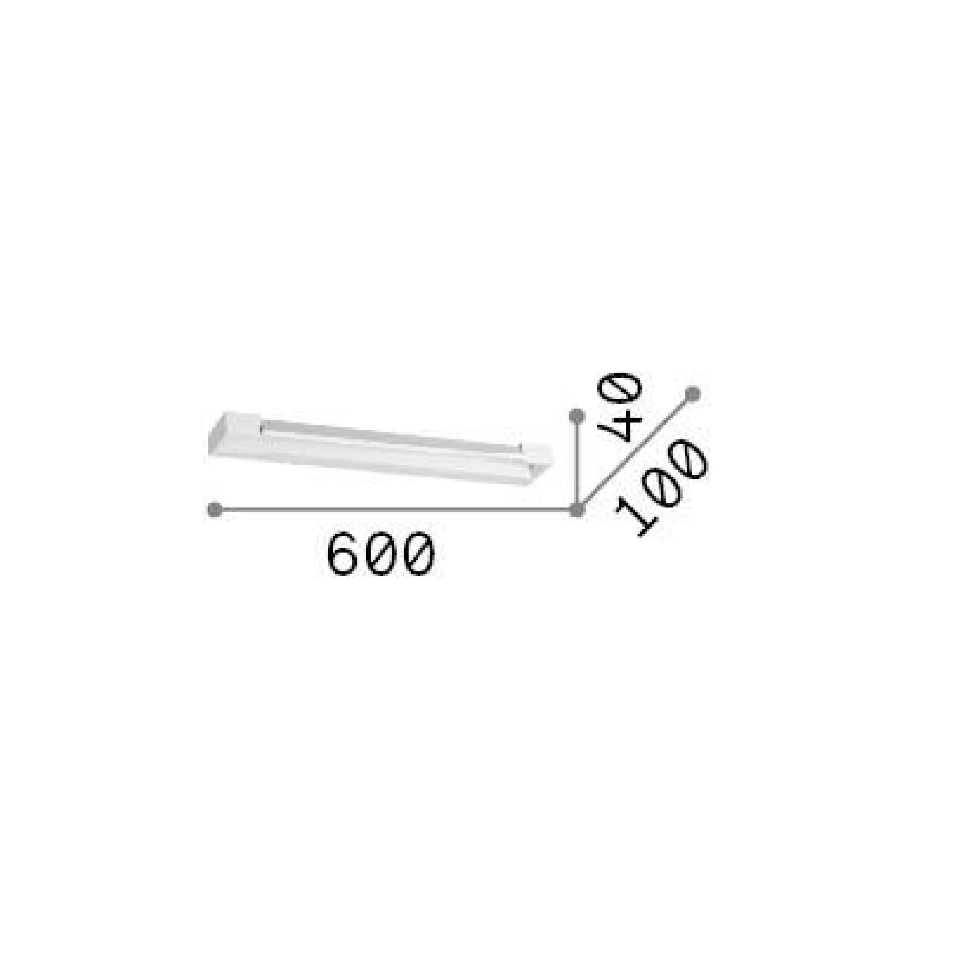Dmora Lampade Da Parete<Ideal-Lux - Lampada da parete BALANCE AP D60 , 60 x 4 x h10 cm,