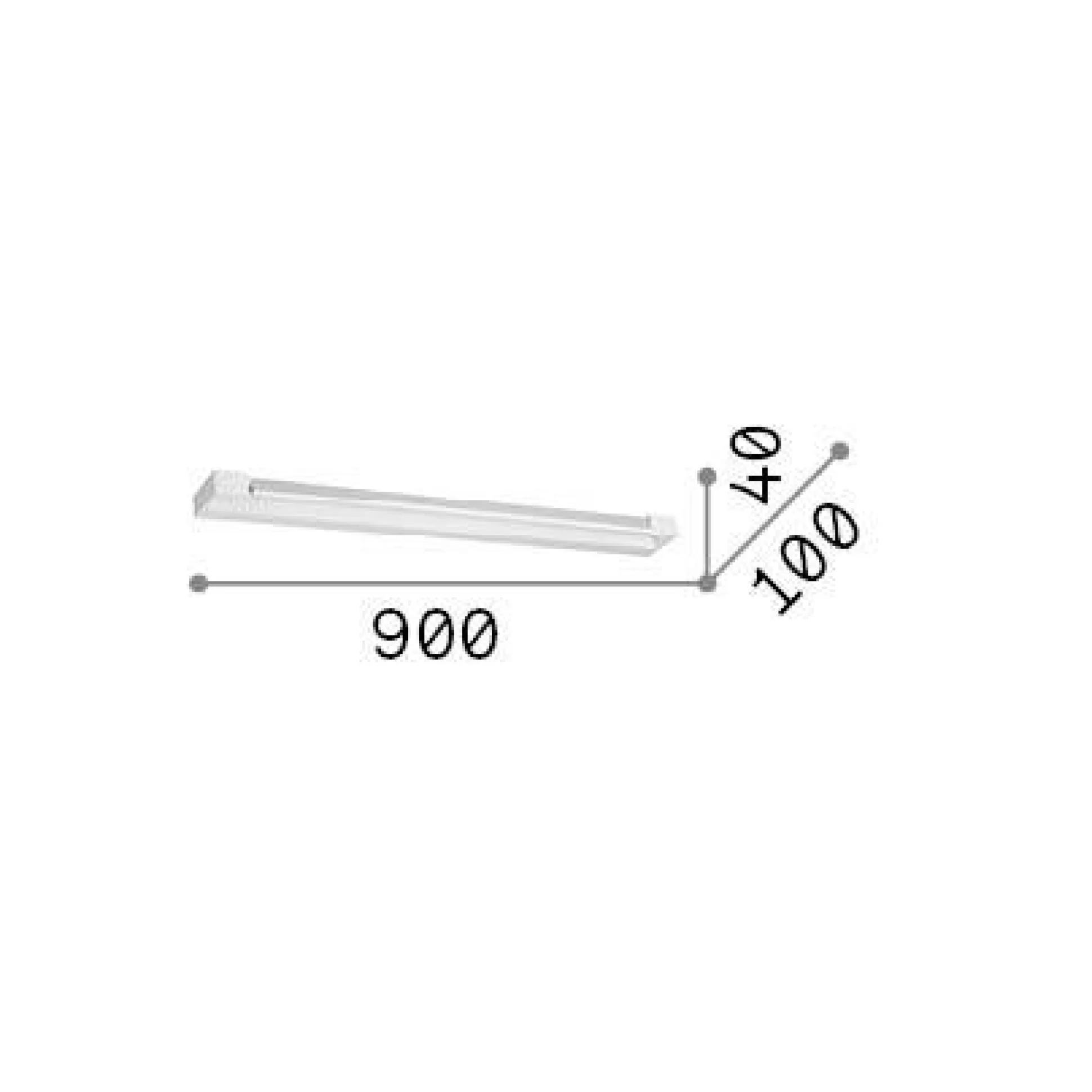 Dmora Lampade Da Parete<Ideal-Lux - Lampada da parete BALANCE AP D90 , 90 x 4 x h10 cm,
