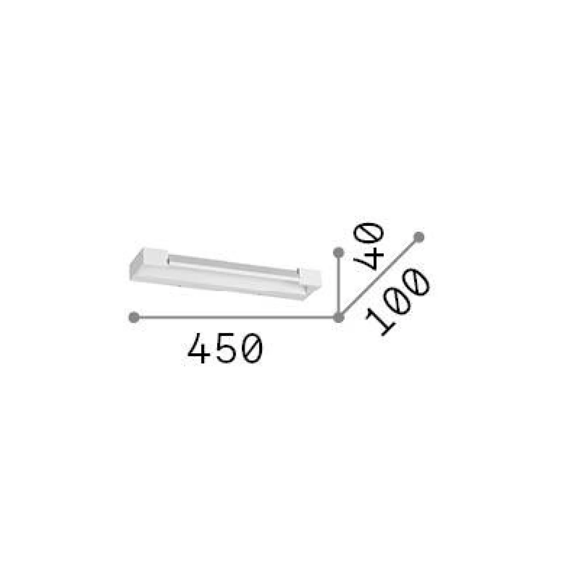 Dmora Lampade Da Parete<Ideal-Lux - Lampada da parete BALANCE AP D45 , 45 x 4 x h10 cm,