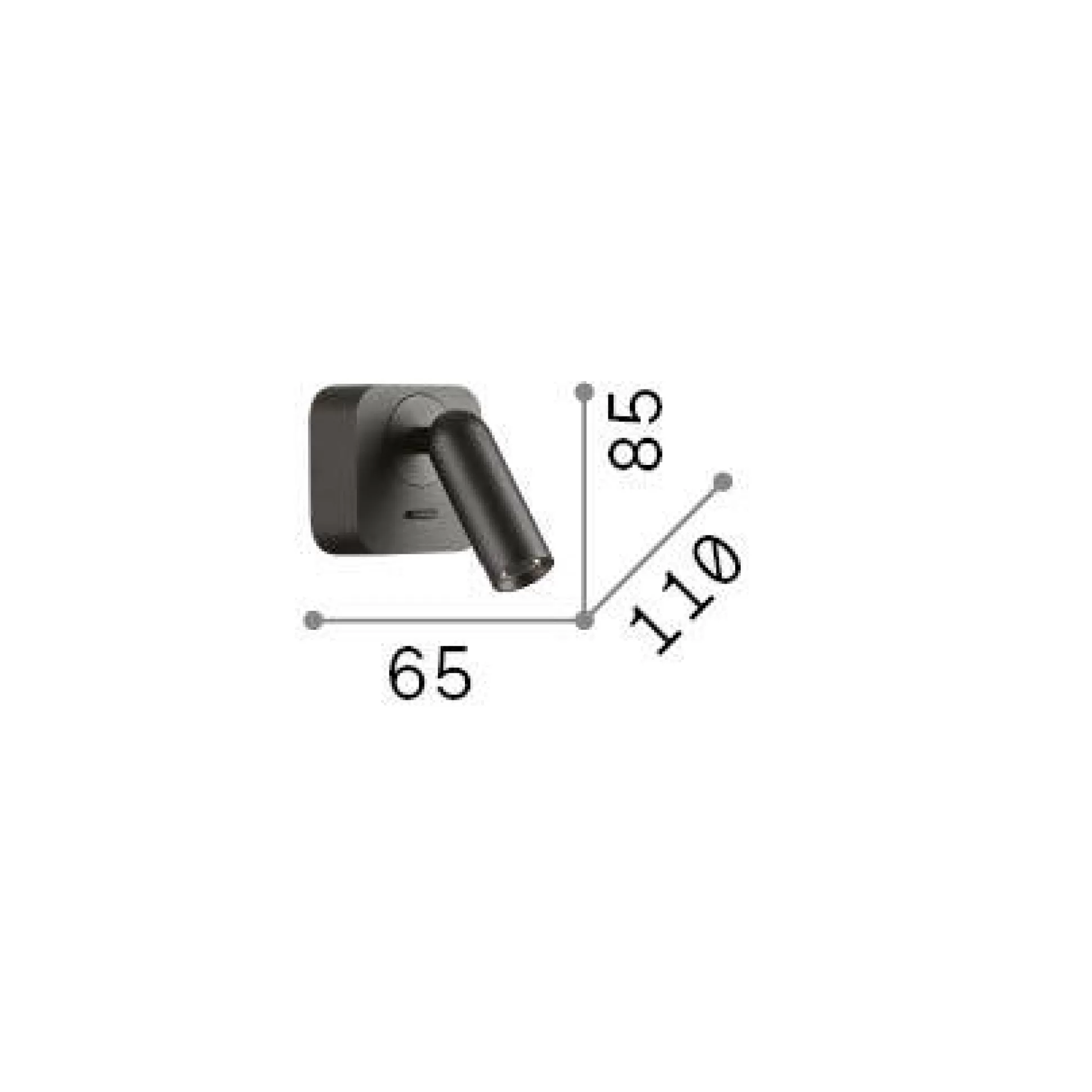 Dmora Lampade Da Parete<Ideal-Lux - Lampada da parete BEAN AP SQUARE , 7 x 9 x h11 cm,