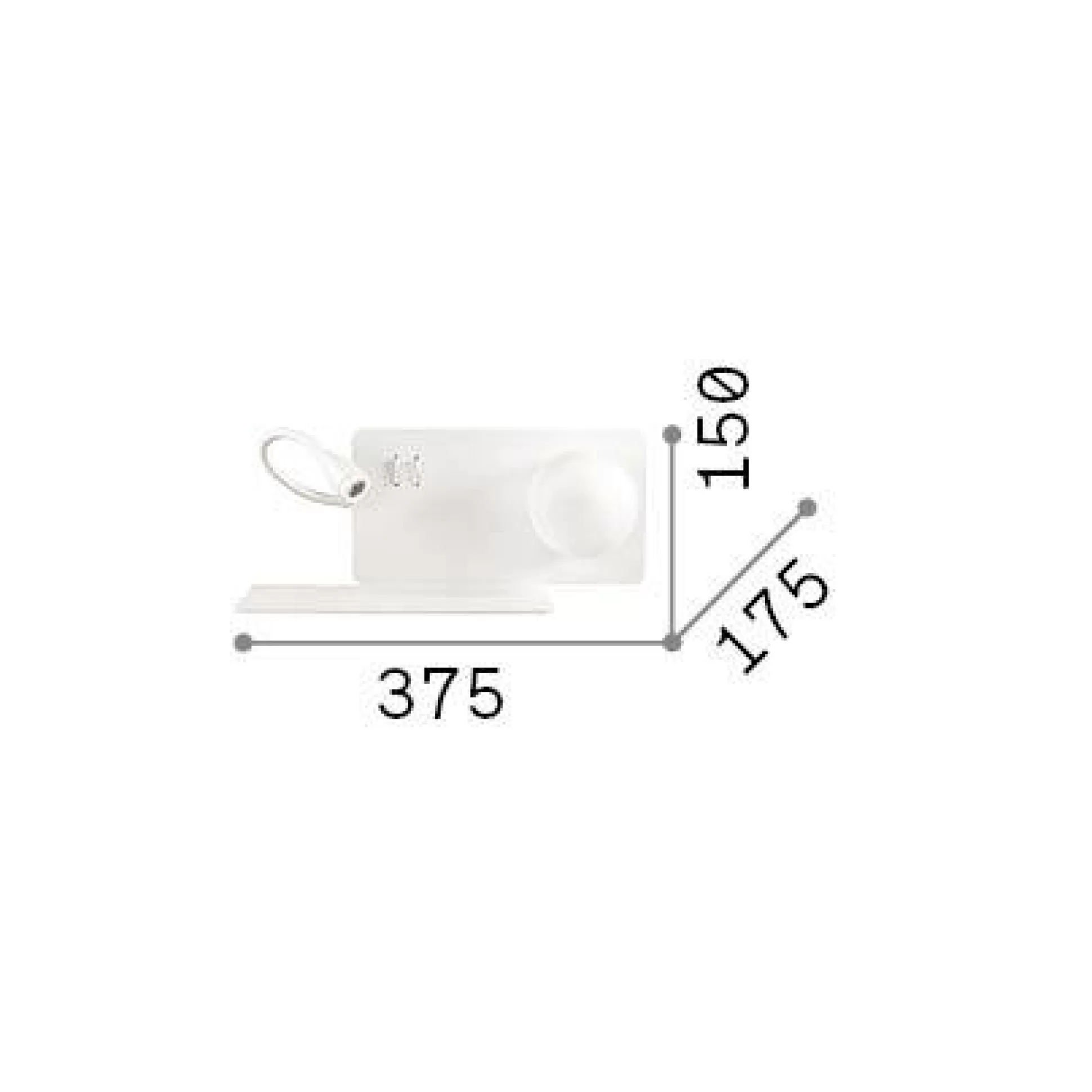 Dmora Lampade Da Parete<Ideal-Lux - Lampada da parete BOOK-1 AP , 38 x 15 x h18 cm,