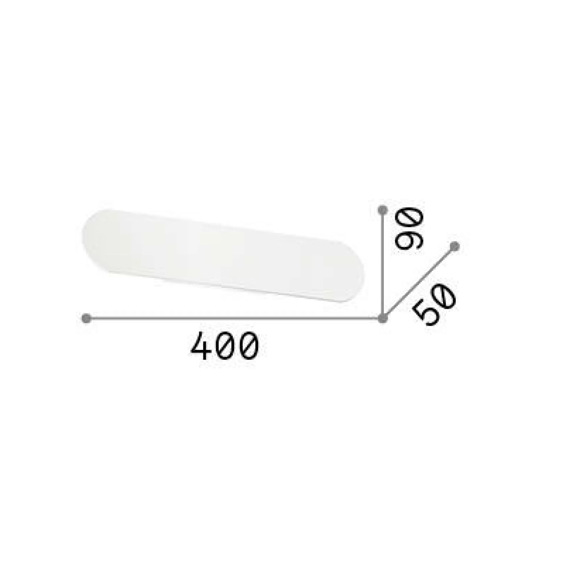 Dmora Lampade Da Parete<Ideal-Lux - Lampada da parete ECHO AP D40 , 40 x 9 x h5 cm,