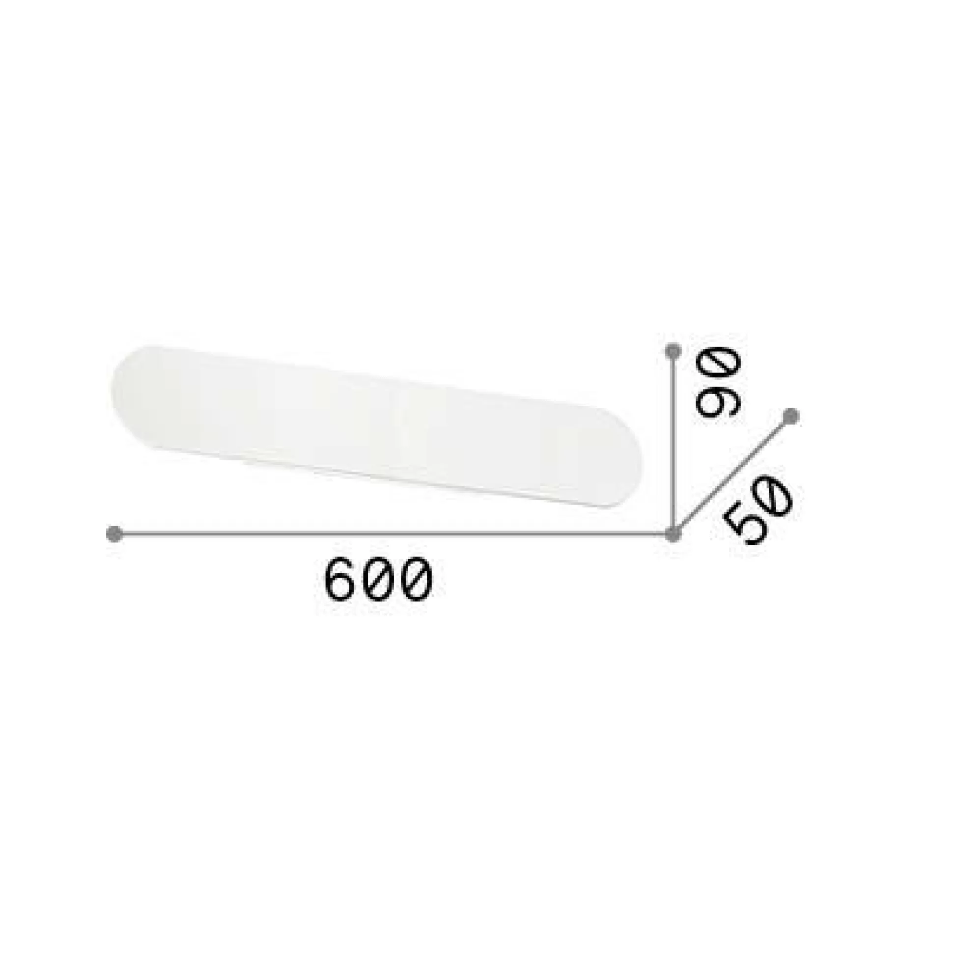 Dmora Lampade Da Parete<Ideal-Lux - Lampada da parete ECHO AP D60 , 60 x 9 x h5 cm,