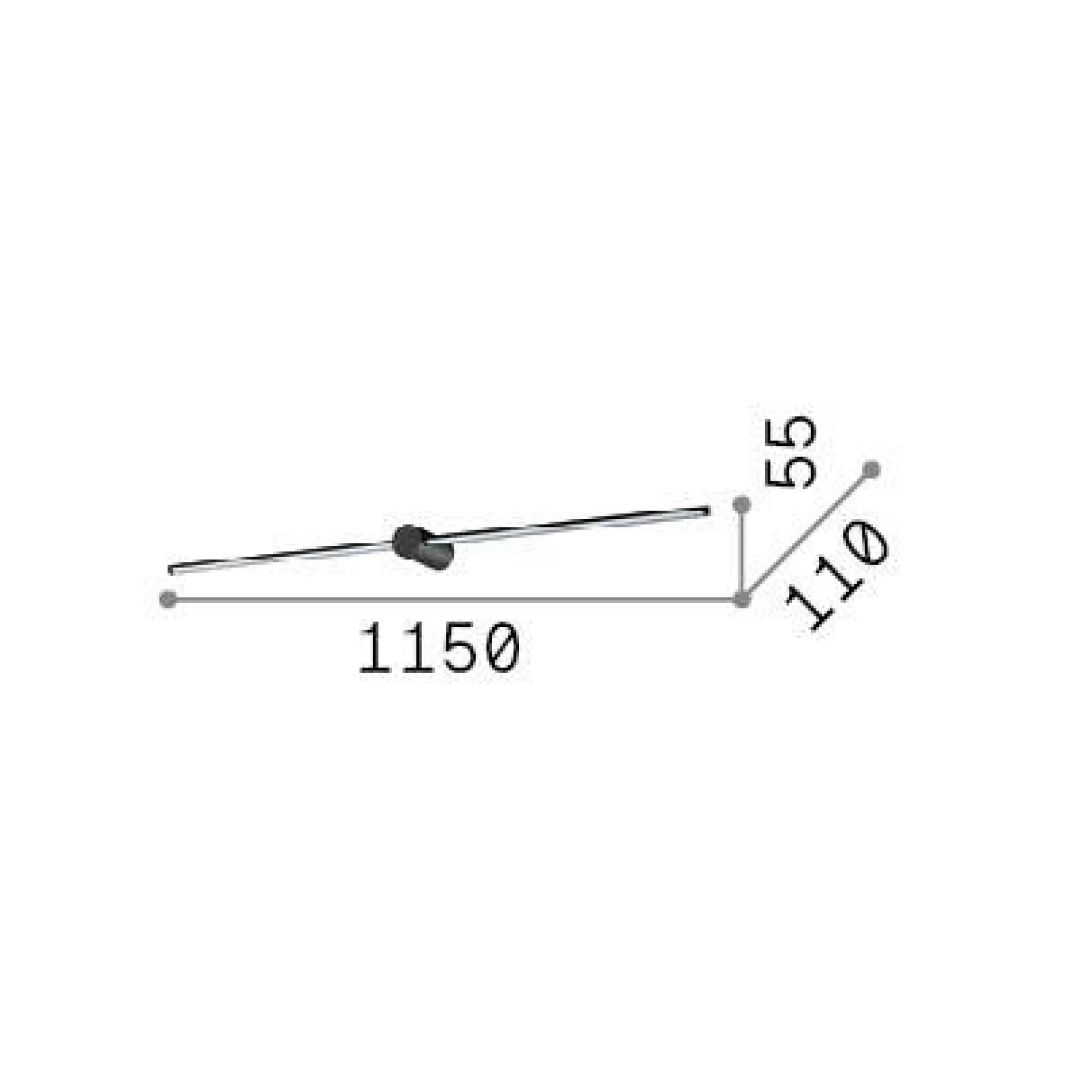 Dmora Lampade Da Parete<Ideal-Lux - Lampada da parete FILO AP D115 , 115 x 6 x h11 cm,