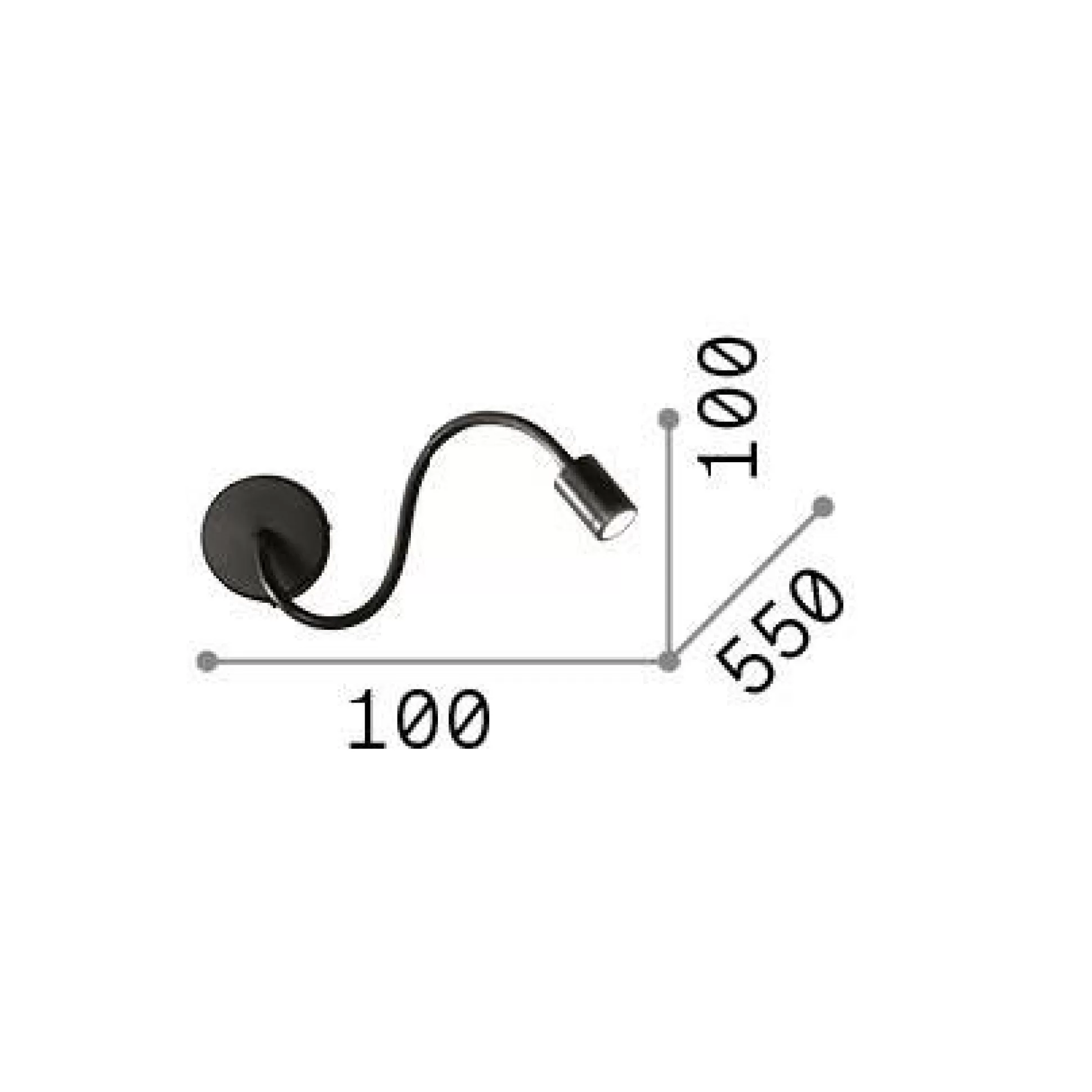 Dmora Lampade Da Parete<Ideal-Lux - Lampada da parete FOCUS-1 AP , 10 x 10 x h28 cm,