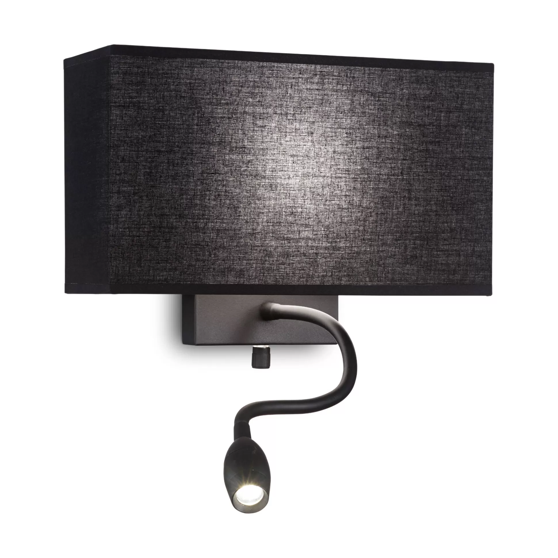 Dmora Lampade Da Parete<Ideal-Lux - Lampada da parete HOTEL AP2 ALL BLACK, 32 x 23 x h11 cm,