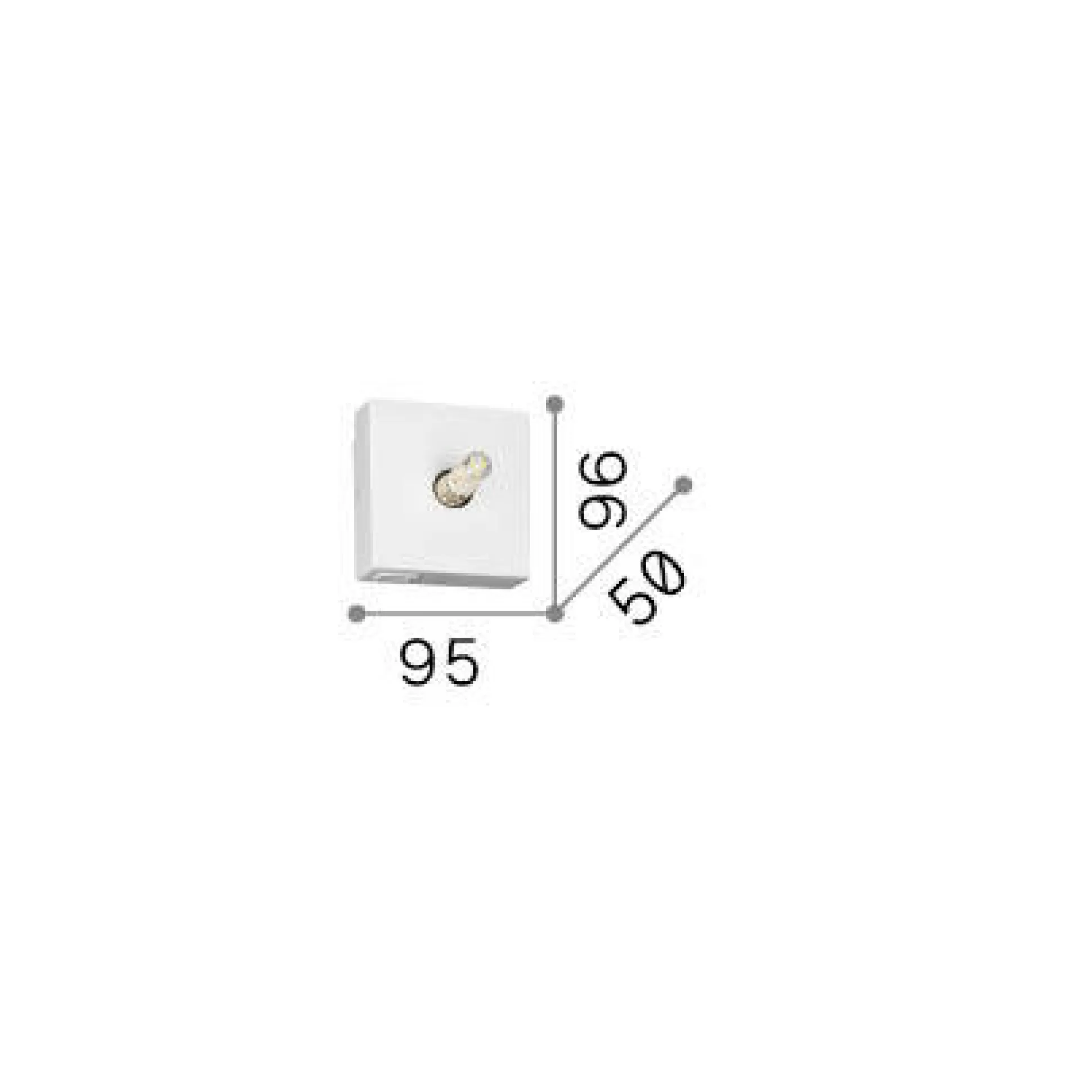 Dmora Lampade Da Parete<Ideal-Lux - Lampada da parete KID MAP1 , 10 x 10 x h5 cm,