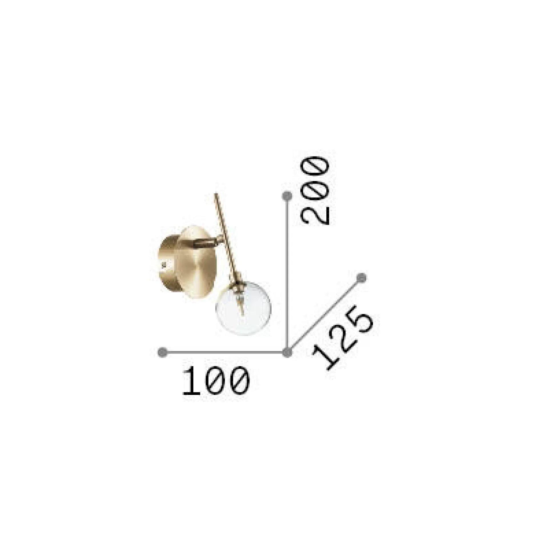 Dmora Lampade Da Parete<Ideal-Lux - Lampada da parete MARACAS AP1, 10 x 20 x h13 cm,