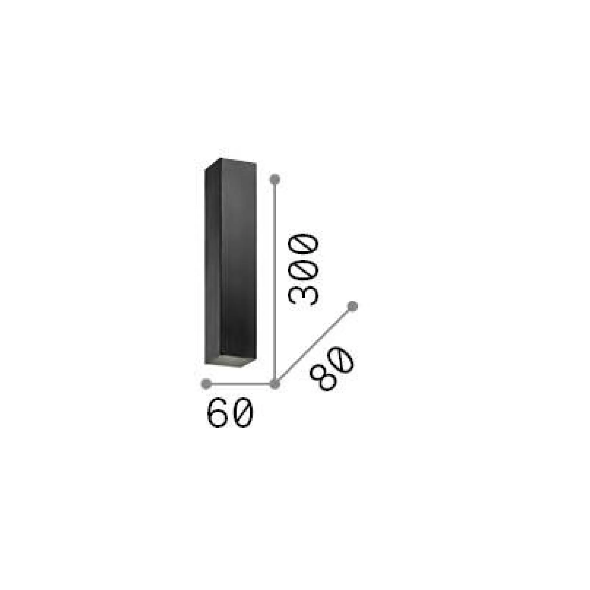 Dmora Lampade Da Parete<Ideal-Lux - Lampada da parete SKY AP2 , 6 x 30 x h8 cm,