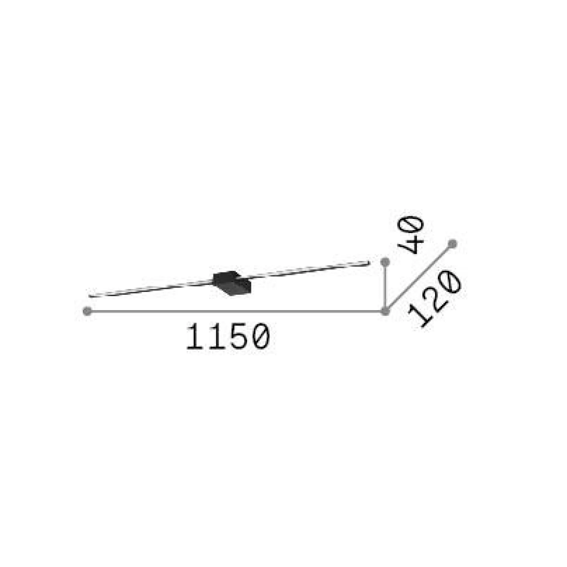 Dmora Lampade Da Parete<Ideal-Lux - Lampada da parete THEO AP D115 , 115 x 4 x h12 cm,