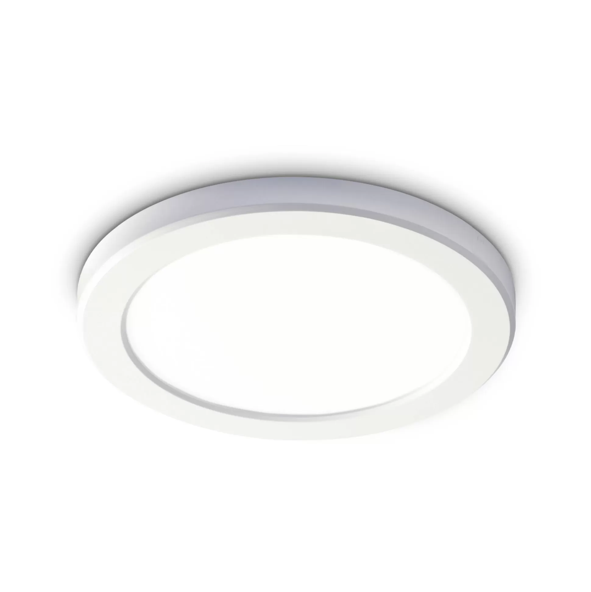 Dmora Lampade Da Soffitto<Ideal-Lux - Lampada da soffitto AURA PL ROUND 3000K , 22 x 22 x h2 cm,