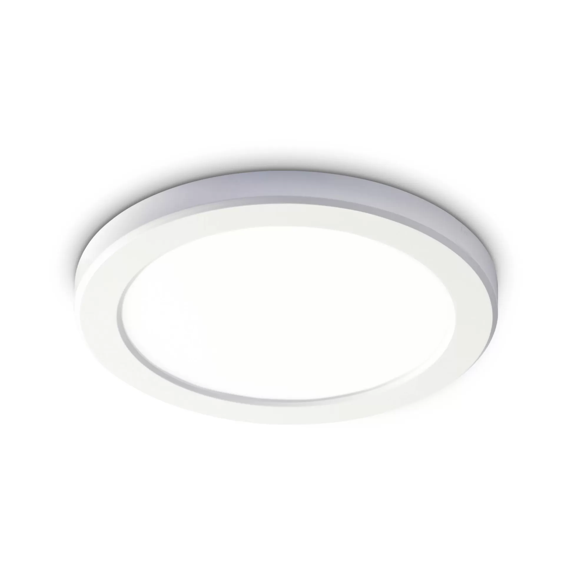 Dmora Lampade Da Soffitto<Ideal-Lux - Lampada da soffitto AURA PL ROUND 4000K , 22 x 22 x h2 cm,