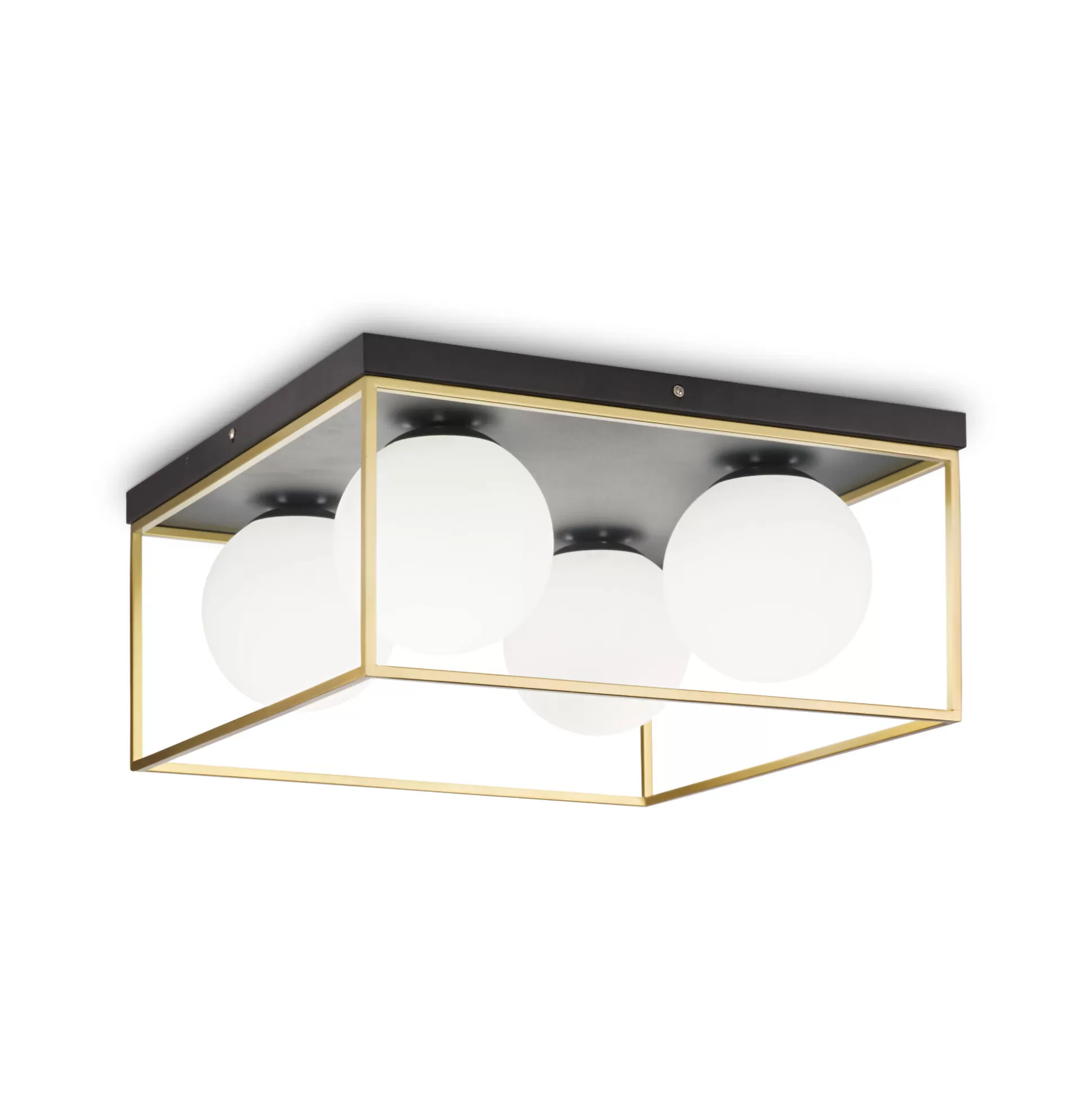 Dmora Lampade Da Soffitto<Ideal-Lux - Lampada da soffitto LINGOTTO PL4 , 46 x 46 x h22 cm,