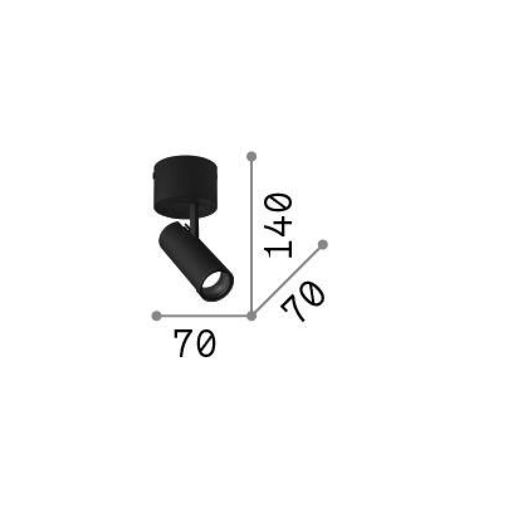 Dmora Lampade Da Soffitto<Ideal-Lux - Lampada da soffitto PLAY PL , 7 x 7 x h14 cm,