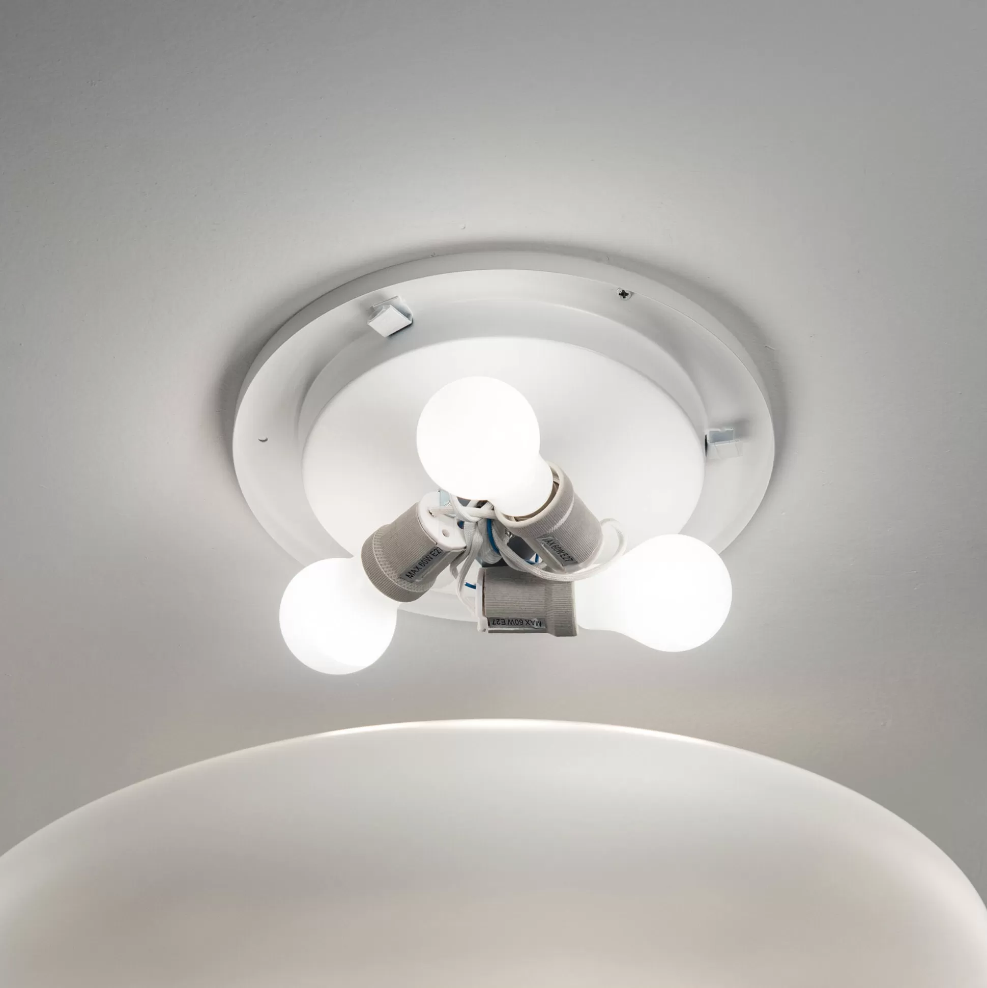Dmora Lampade Da Soffitto<Ideal-Lux - Lampada da soffitto SMARTIES PL3 D60, 60 x 60 x h12 cm,