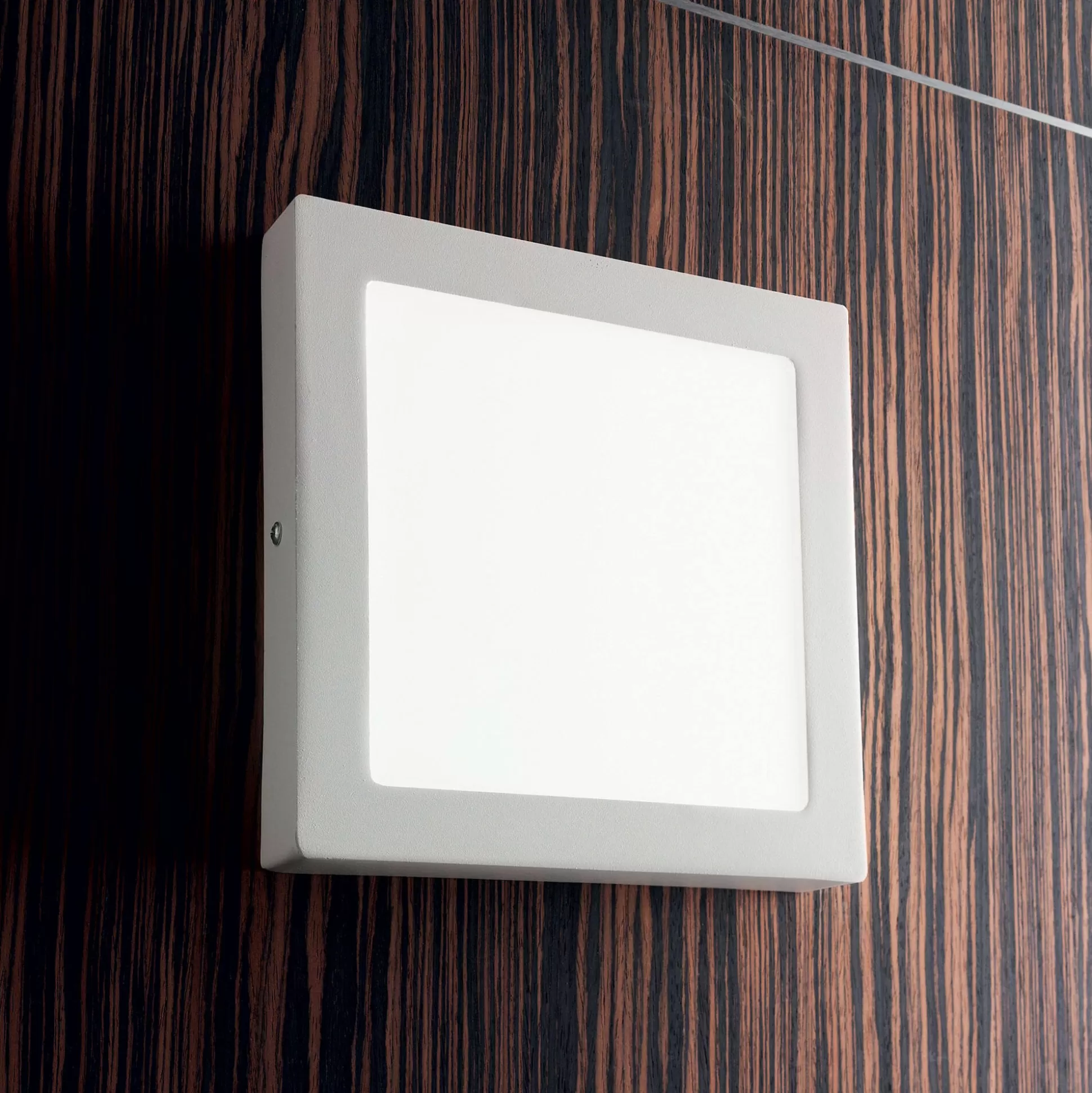Dmora Lampade Da Soffitto<Ideal-Lux - Lampada da soffitto UNIVERSAL PL D17 SQUARE 3000K, 17 x 17 x h4 cm,