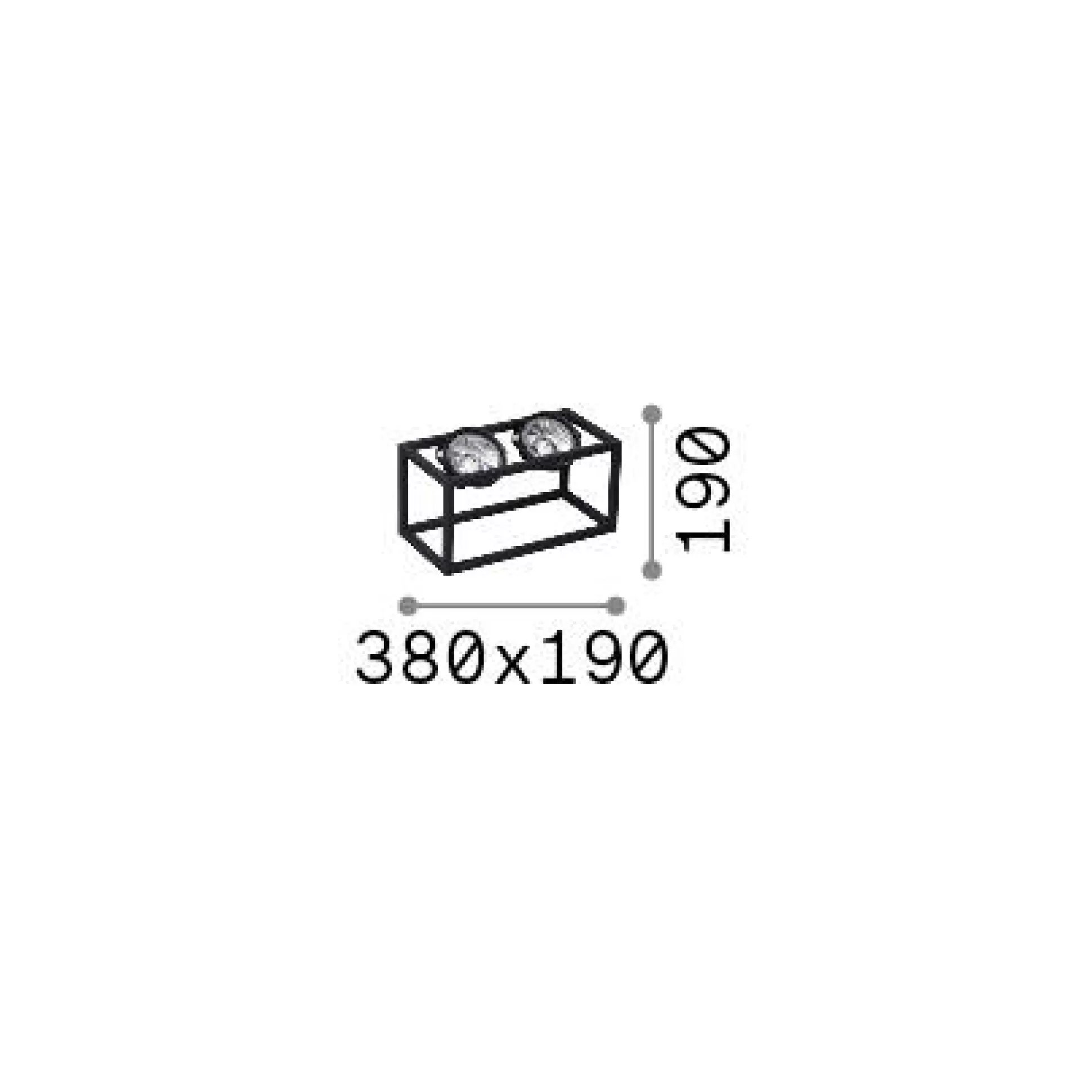 Dmora Lampade Da Terra<Ideal-Lux - Lampada da terra AUDIO PT2 H019 , 38 x 19 x h19 cm,