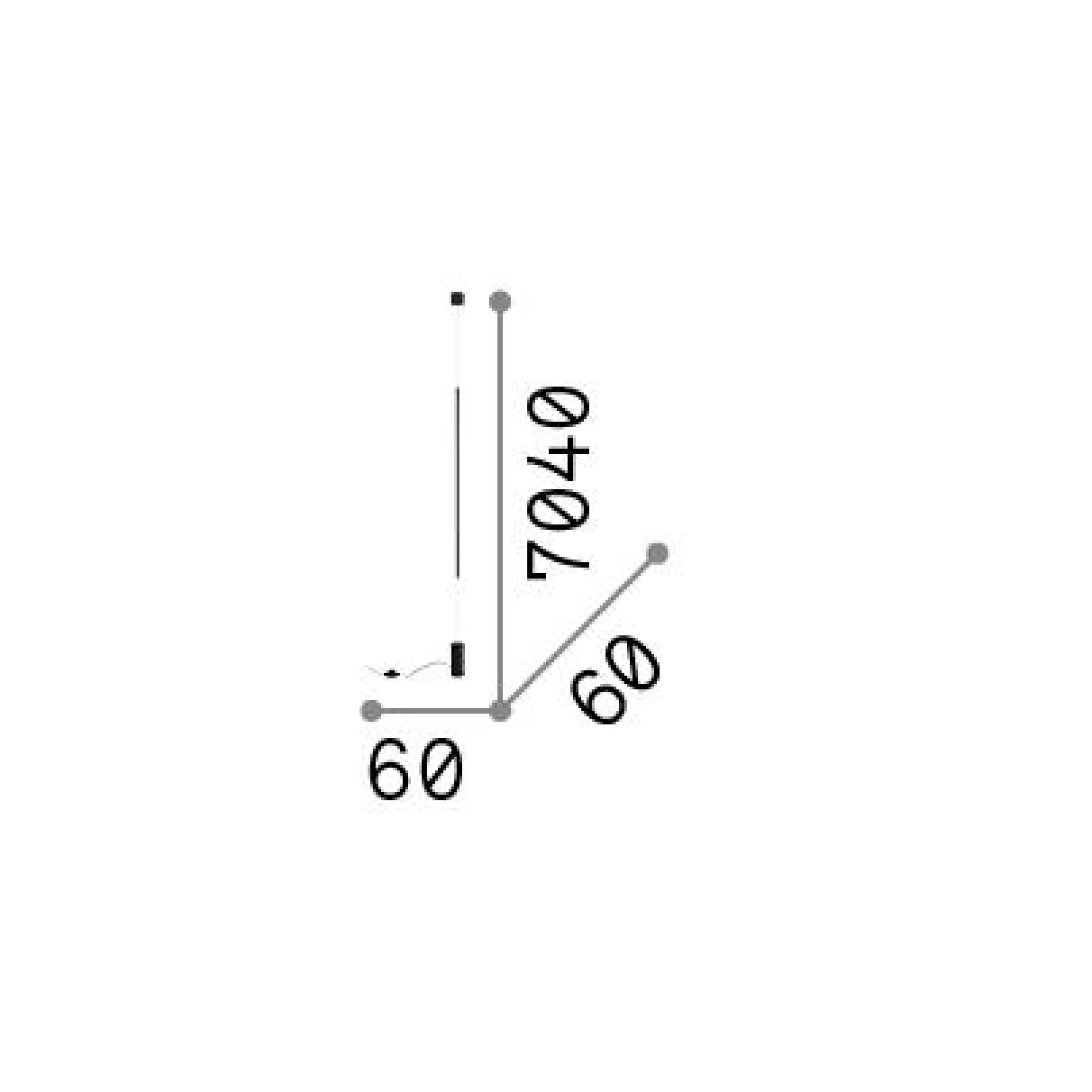 Dmora Lampade Da Terra<Ideal-Lux - Lampada da terra FILO PT , 6 x 6 x h704 cm,