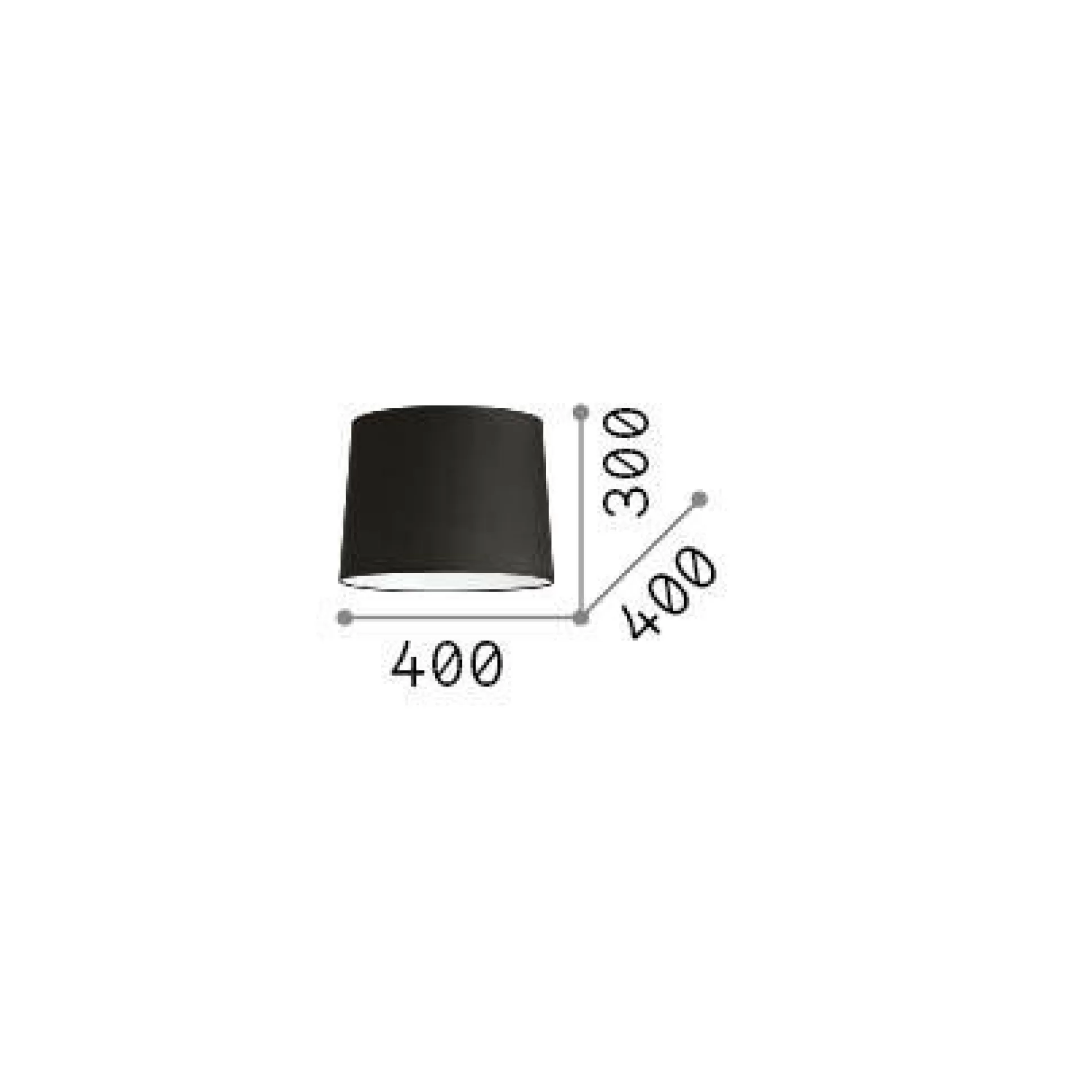 Dmora Lampade Da Terra<Ideal-Lux - Lampada da terra SET UP PARALUME CONO D40 , 40 x 40 x h30 cm,