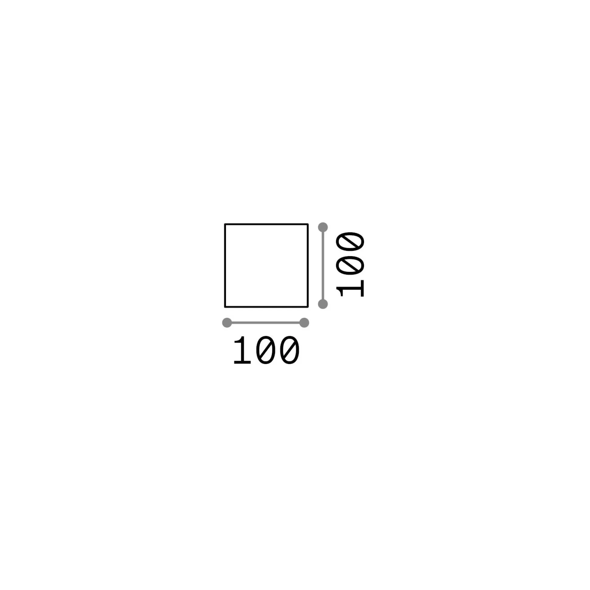 Dmora Lampade Outdoor<Ideal-Lux - Lampada outdoor RUBIK AP 4000K, 10 x 10 x h10 cm,