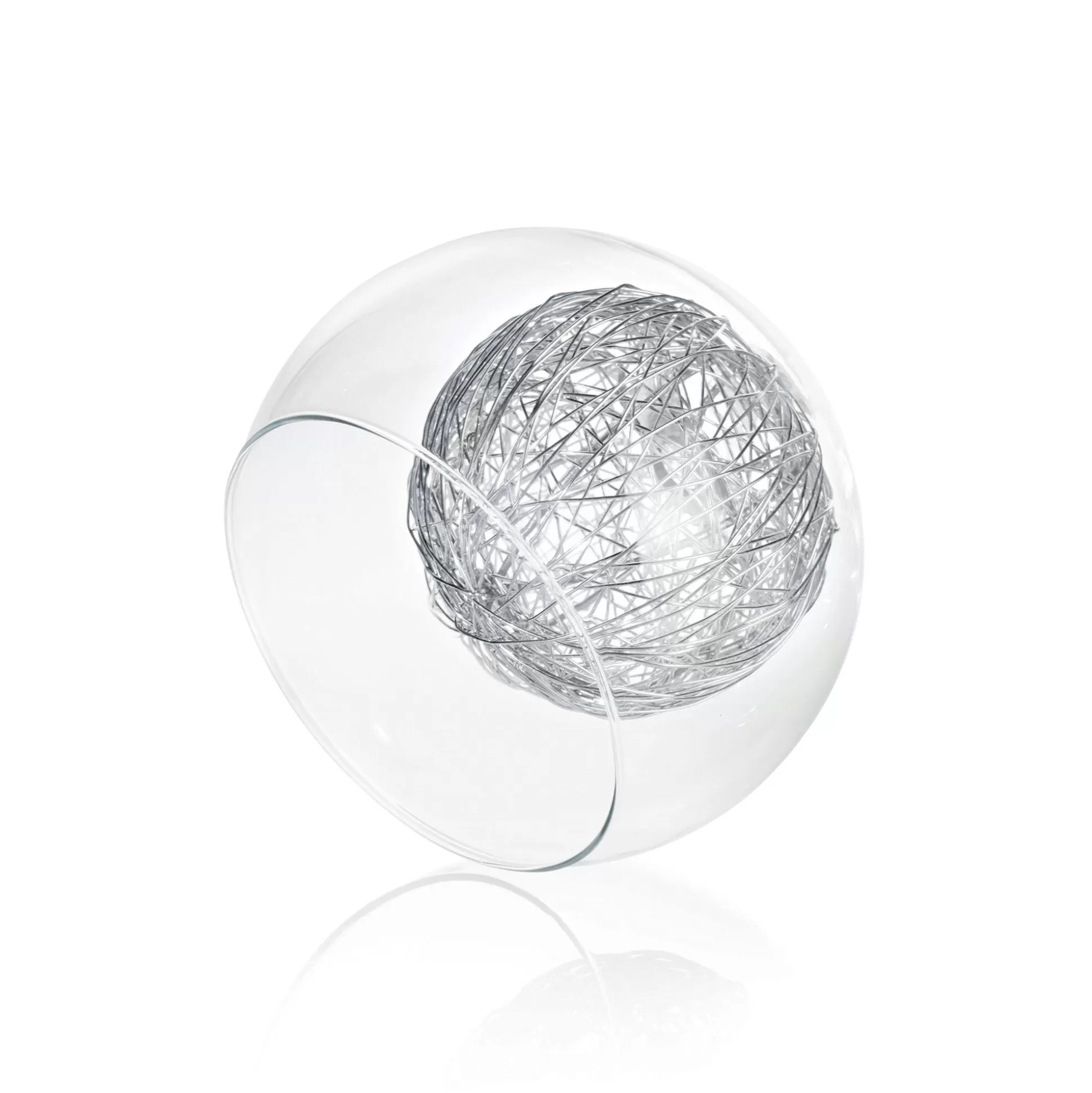 Dmora Lampade A Sospensione<Lampada a sospensione, Lampadario, Luminare sospeso, Lampada a pendente, 38x38h33 cm, Cromo