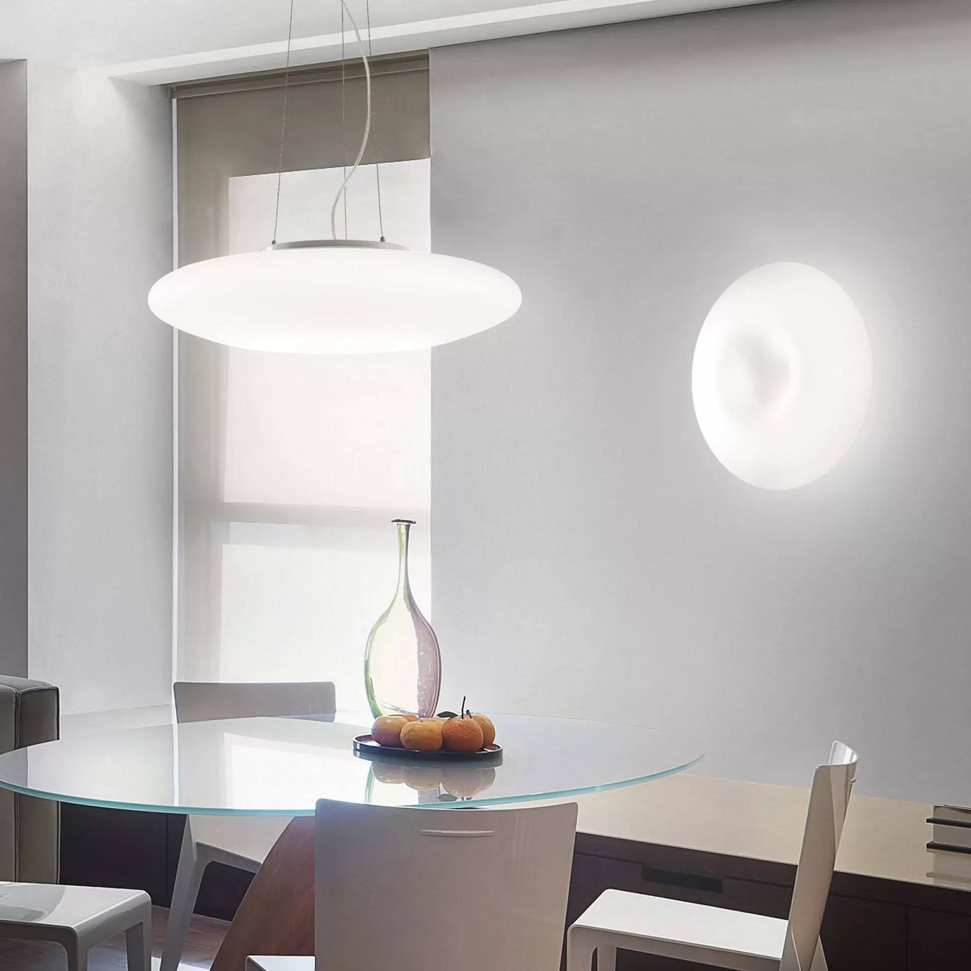 Dmora Lampade Da Soffitto<Lampada da soffitto, Plafone, Luminaria a soffitto, Luce per soffitto, 30x30h10 cm,