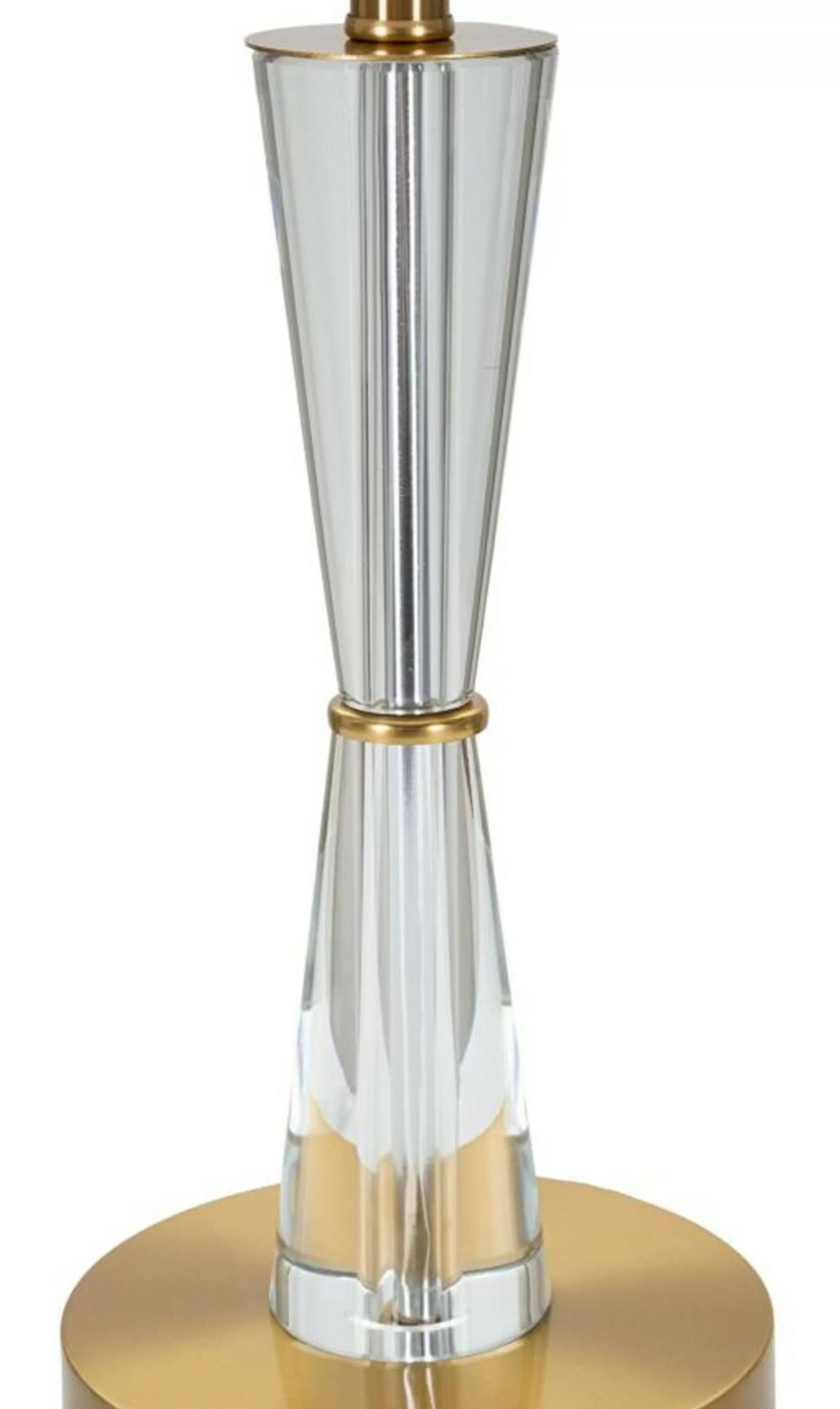 Dmora Lampade Da Tavolo<Lampada da tavolo Arriccio, 30x30 h56 cm, Bianco e Oro