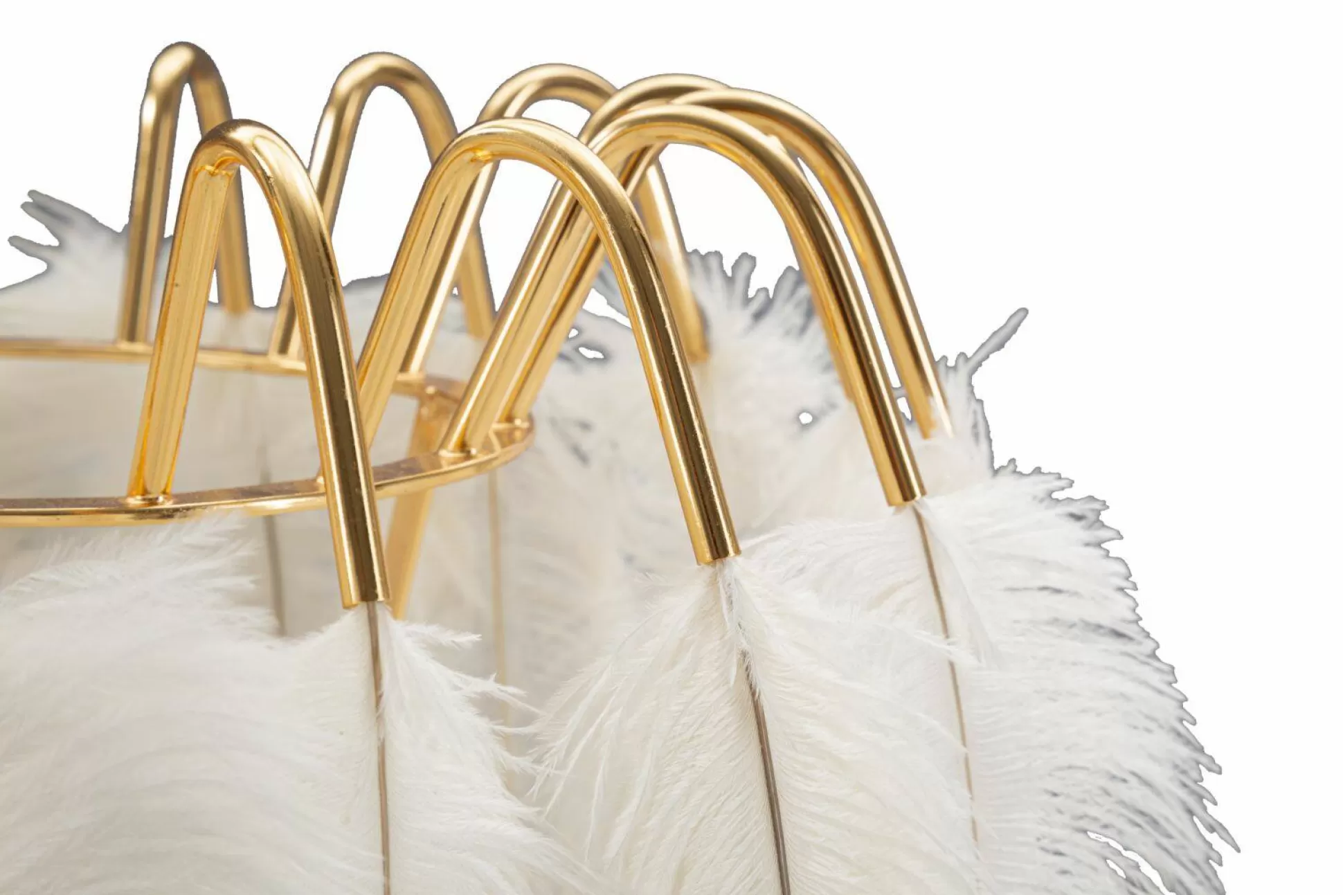 Dmora Lampade Da Tavolo<Lampada da tavolo Estofado, 40x40 h60 cm, Bianco e Oro