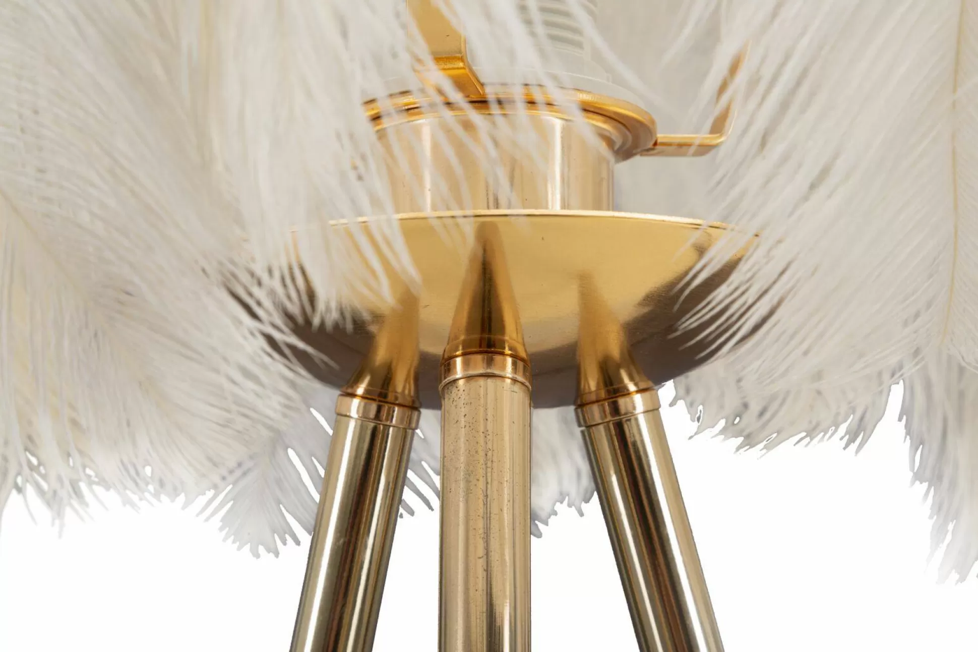 Dmora Lampade Da Tavolo<Lampada da tavolo Estofado, 40x40 h60 cm, Bianco e Oro