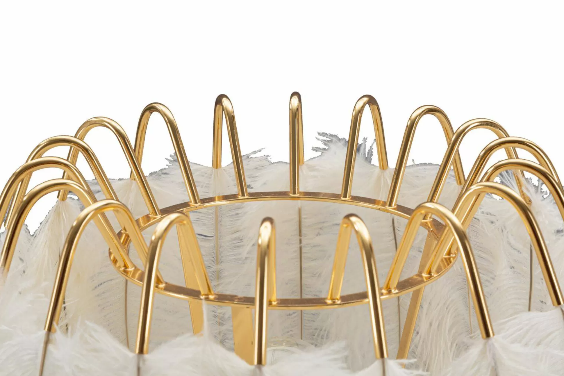 Dmora Lampade Da Tavolo<Lampada da tavolo Estofado, 40x40 h60 cm, Bianco e Oro