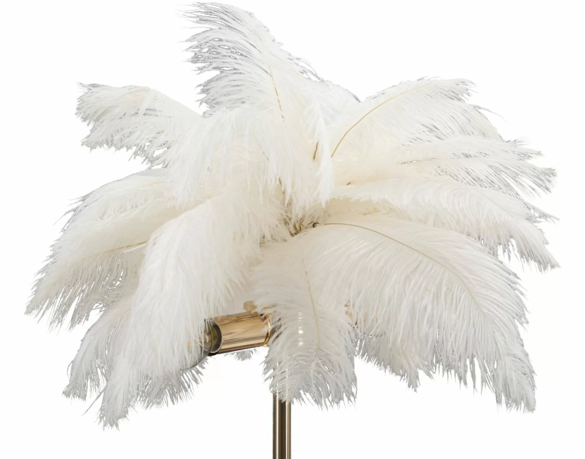 Dmora Lampade Da Tavolo<Lampada da tavolo Sinopia, Bianco e Oro, 40x40 h55 cm