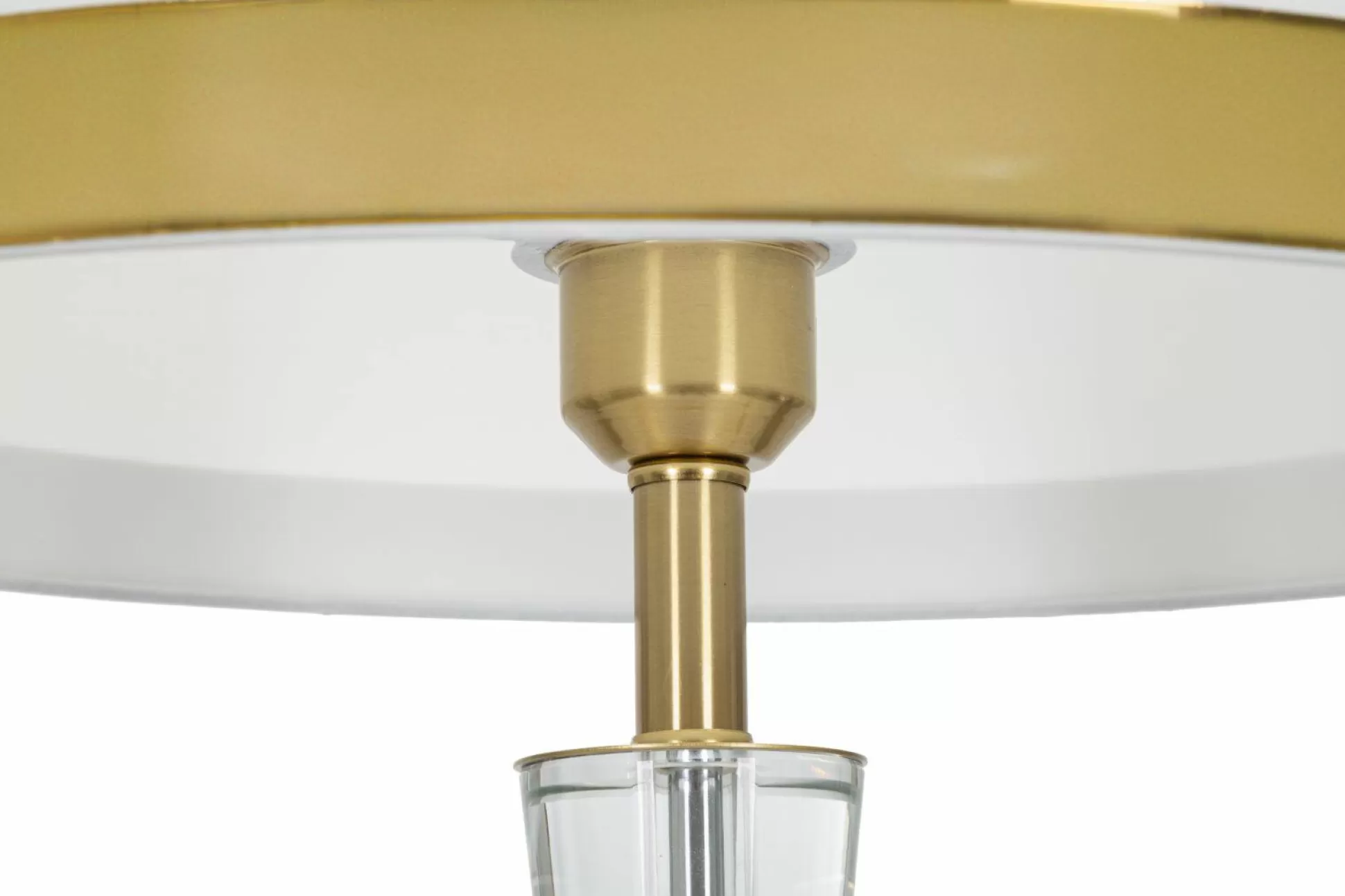 Dmora Lampade Da Terra<Lampada da terra Craquelure, 40x40 h153 cm, Bianco e Oro