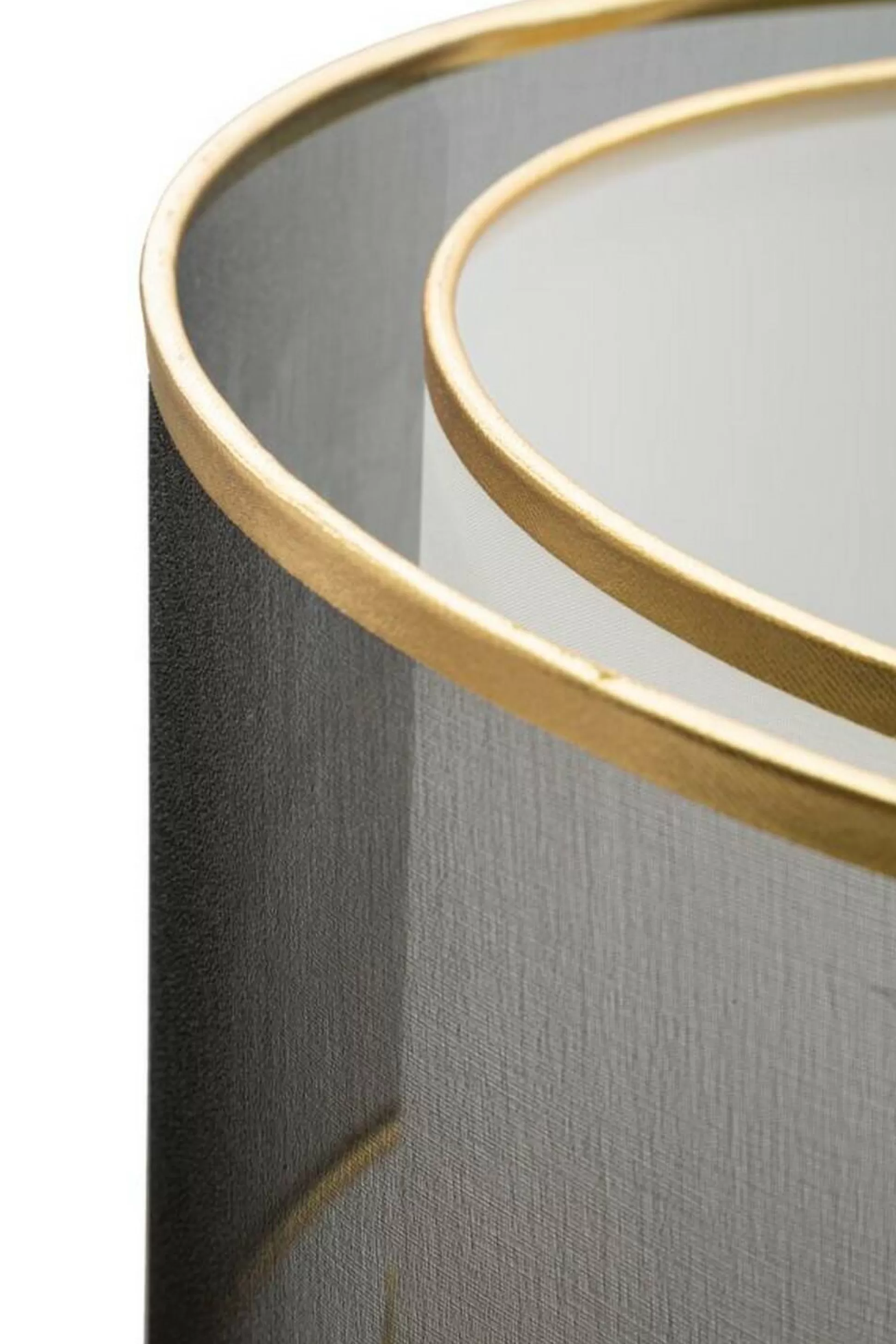 Dmora Lampade Da Terra<Lampada da terra Marouflage, 35x35 h153 cm, Nero e Oro