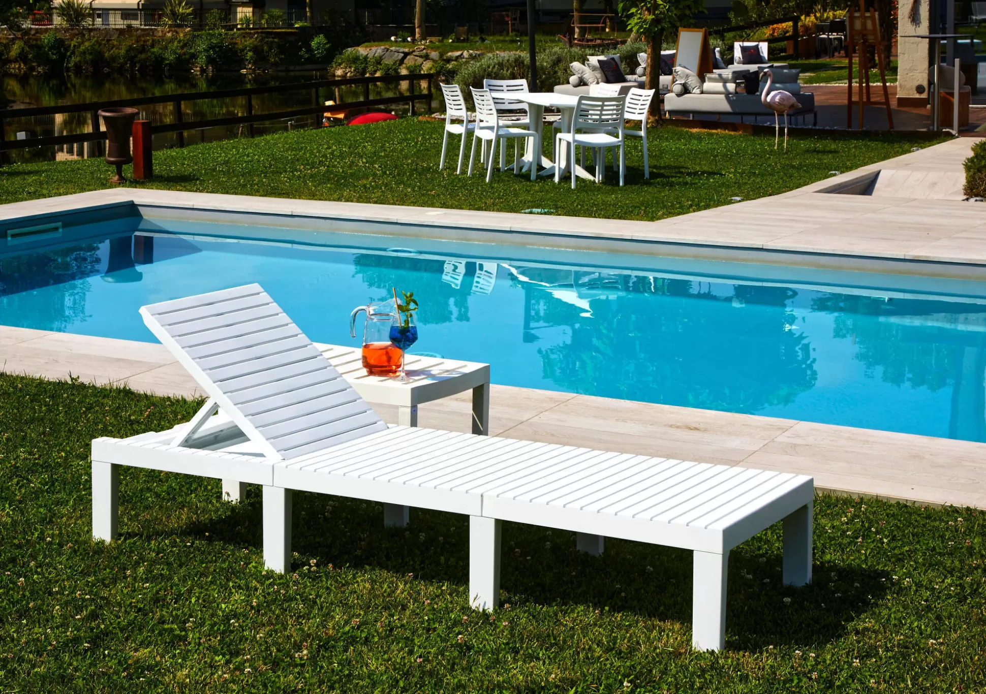 Dmora Sdraio<Lettino prendisole Ababahi, 195x65h78 cm,