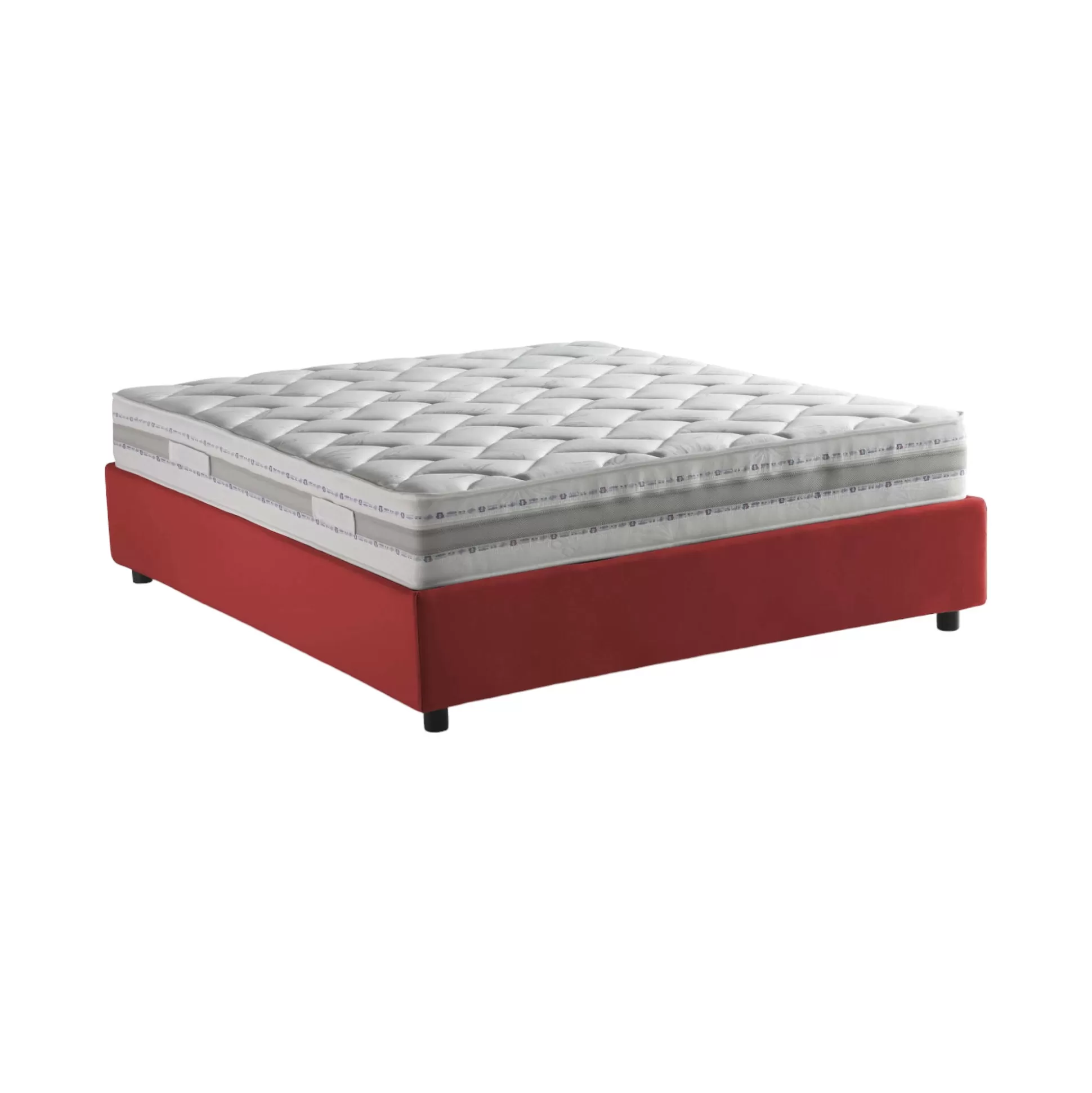 Dmora Letti Alla Francese<Letto alla francese Alaksir, con materasso Cm 140x200 incluso,