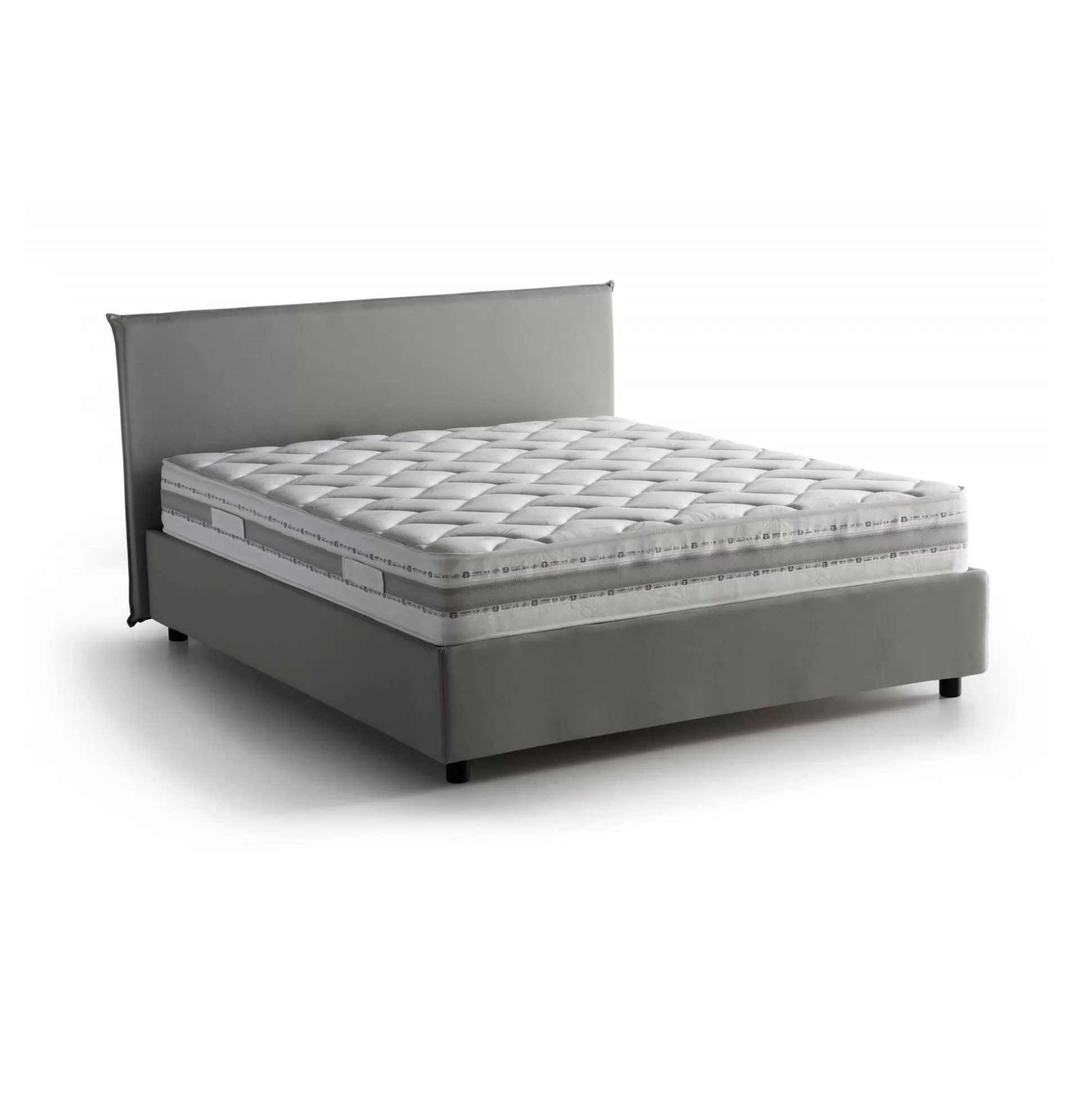 Dmora Letti Alla Francese<Letto alla francese Alion, con materasso Cm 140x190 incluso,
