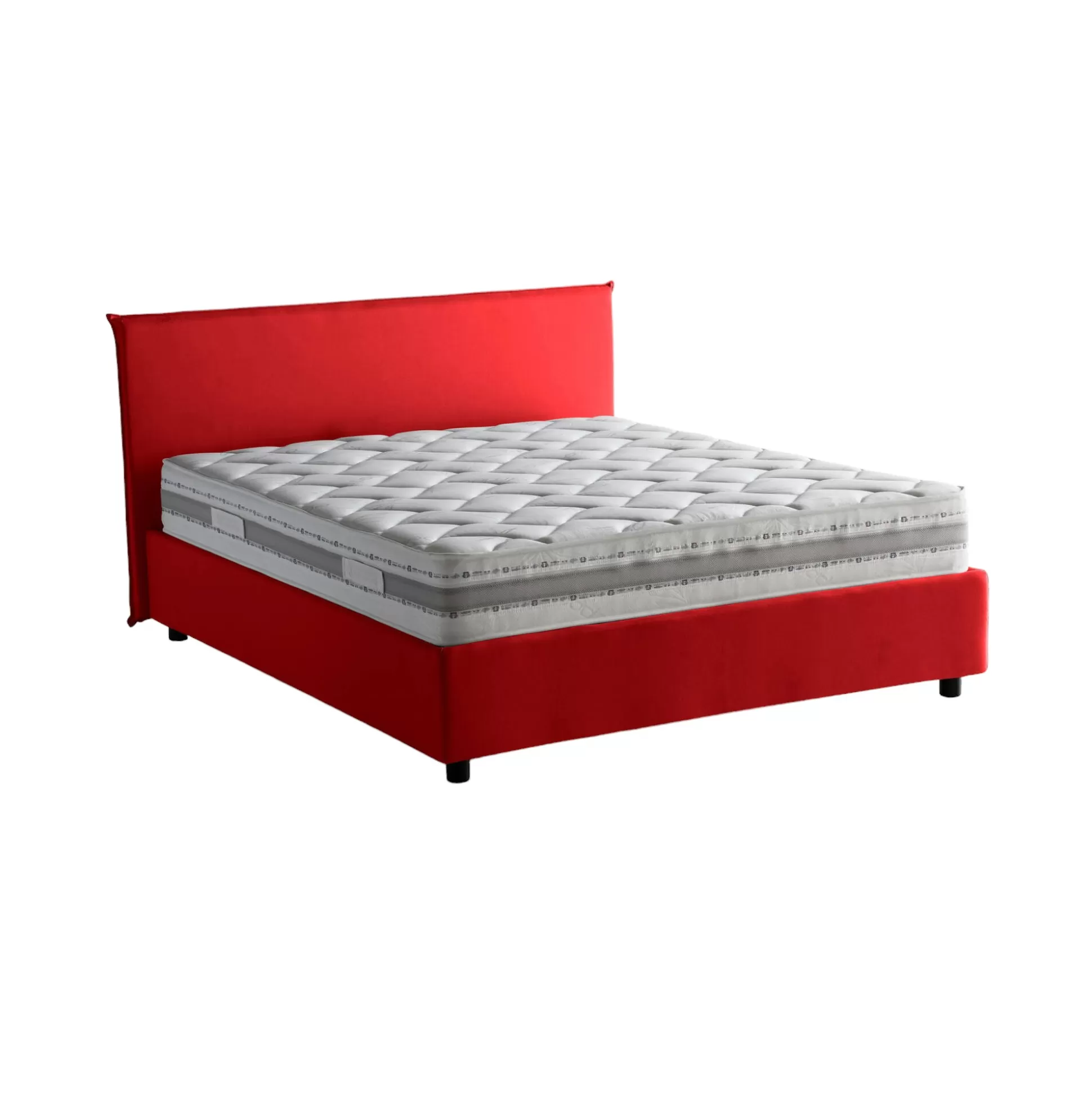 Dmora Letti Alla Francese<Letto alla francese Alion, con materasso Cm 140x190 incluso,