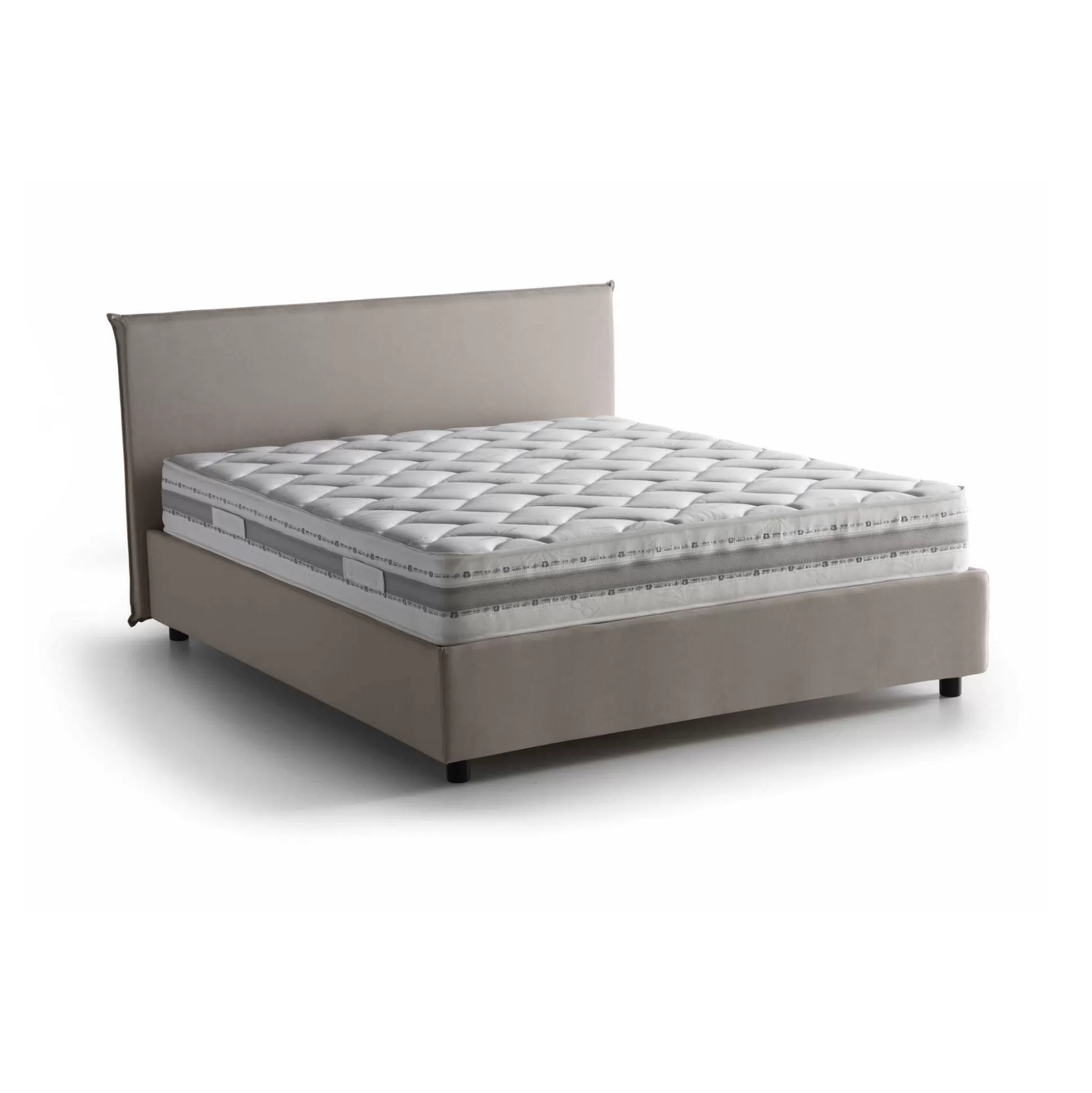 Dmora Letti Alla Francese<Letto alla francese Alion, con materasso Cm 140x190 incluso,