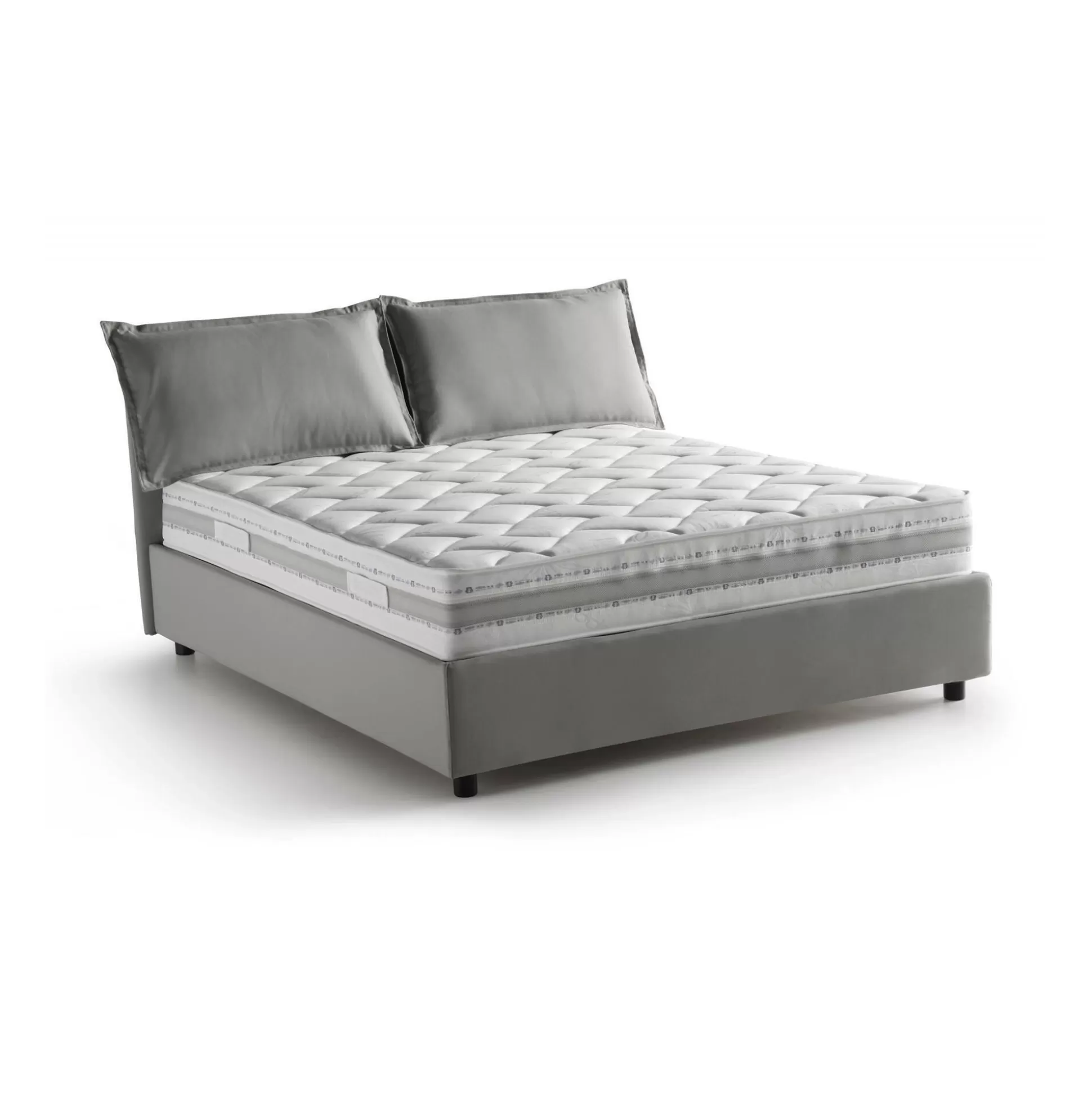 Dmora Letti Alla Francese<Letto alla francese Arden, con materasso Cm 140x190 incluso,