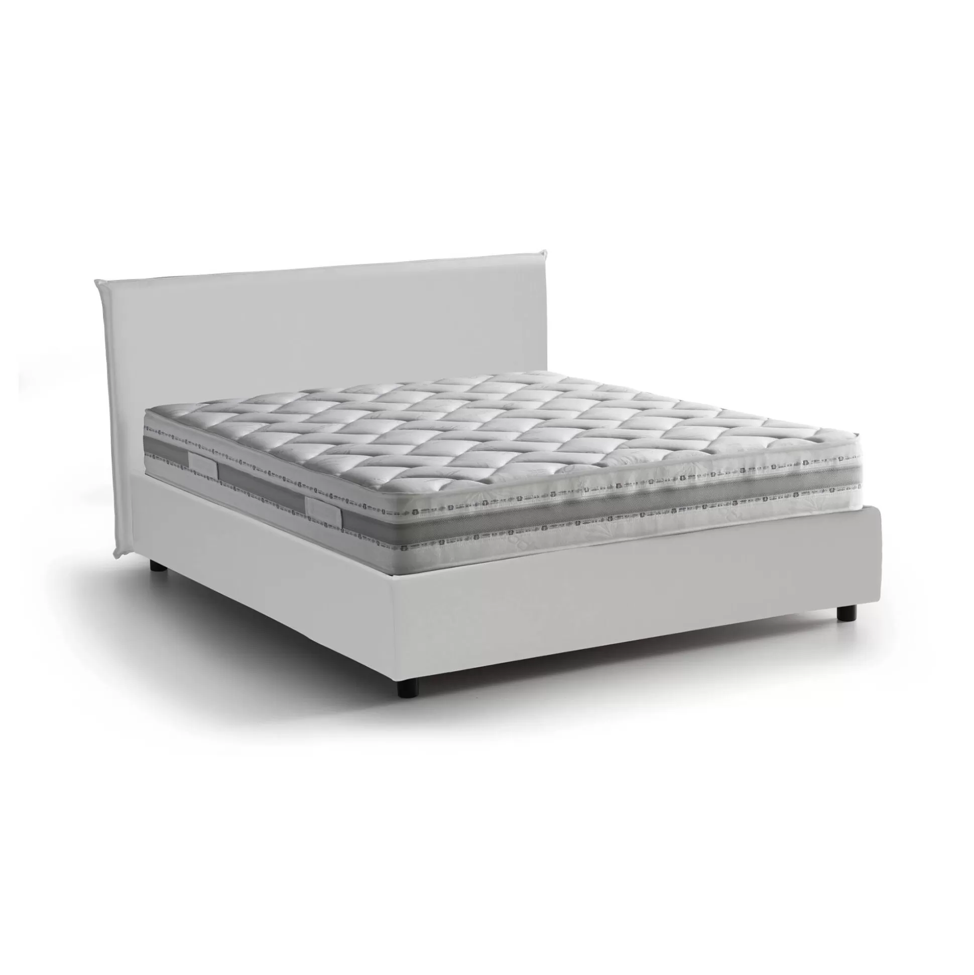Dmora Letti Alla Francese<Letto alla francese Argain, con materasso Cm 140x190 incluso,
