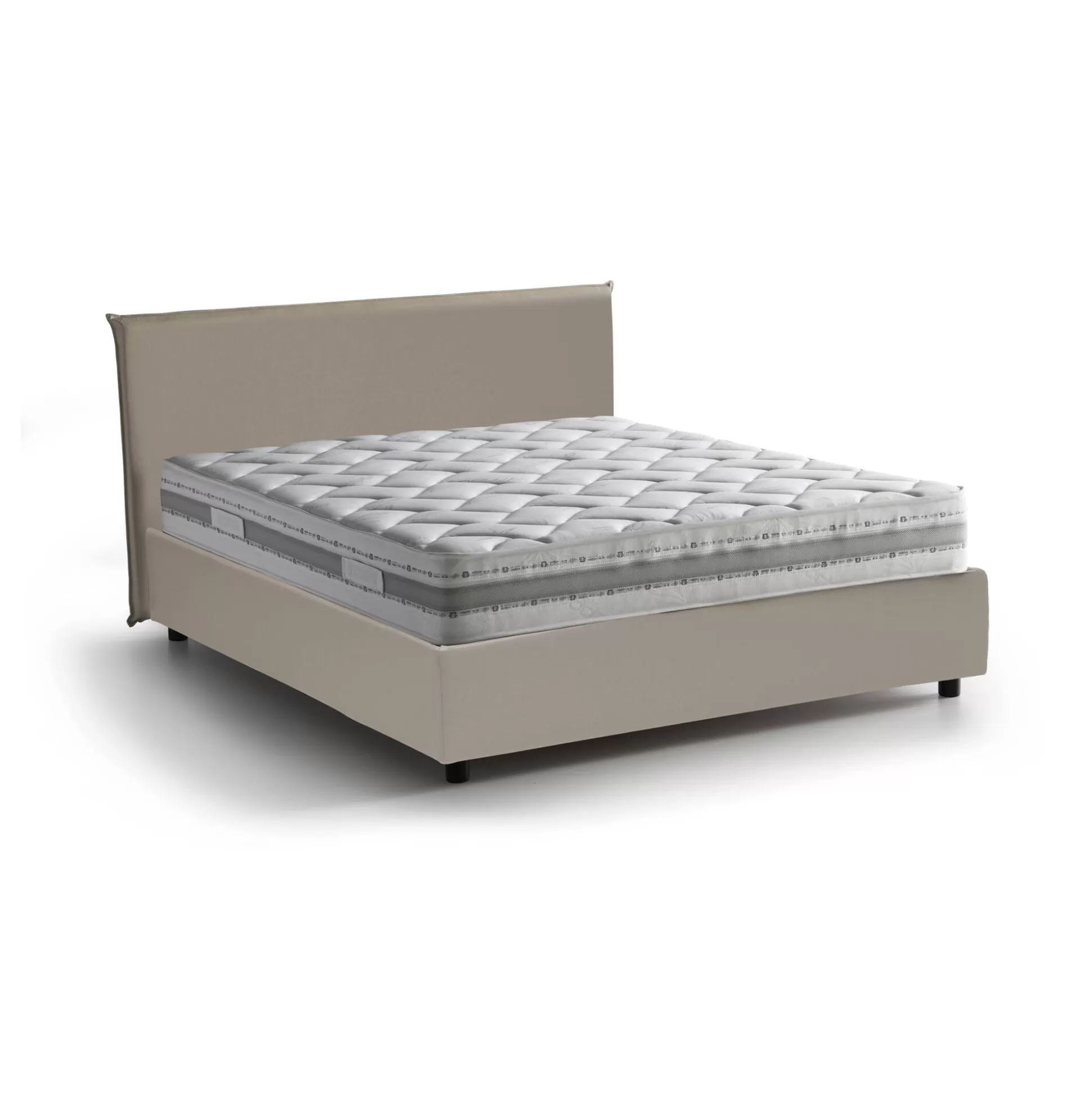 Dmora Letti Alla Francese<Letto alla francese Argain, con materasso Cm 140x190 incluso,