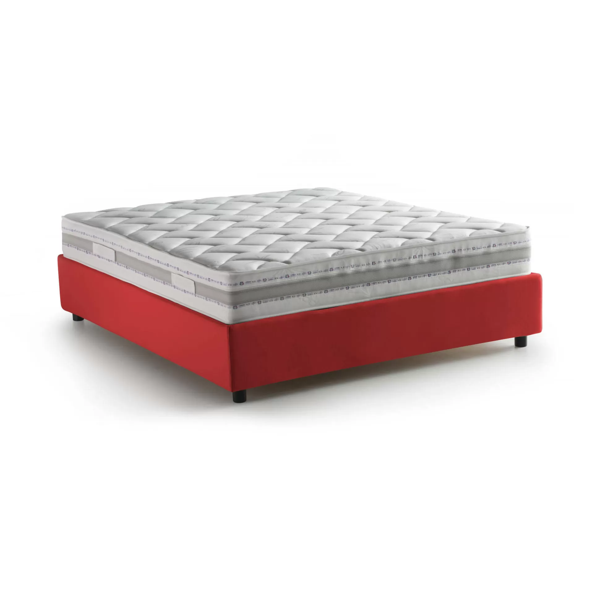 Dmora Letti Alla Francese<Letto alla francese Arto, con materasso Cm 140x190 incluso,