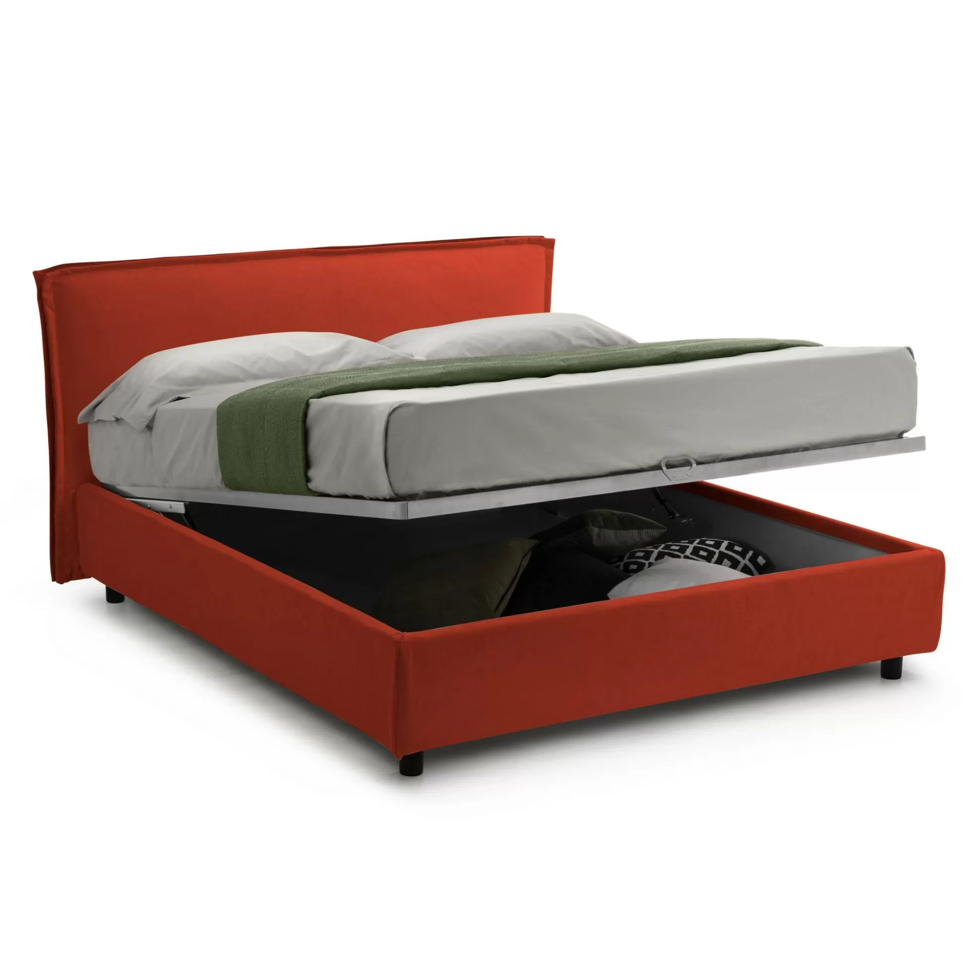 Dmora Letti Alla Francese<Letto alla francese Brienza, Con materasso Cm 120x200 incluso,