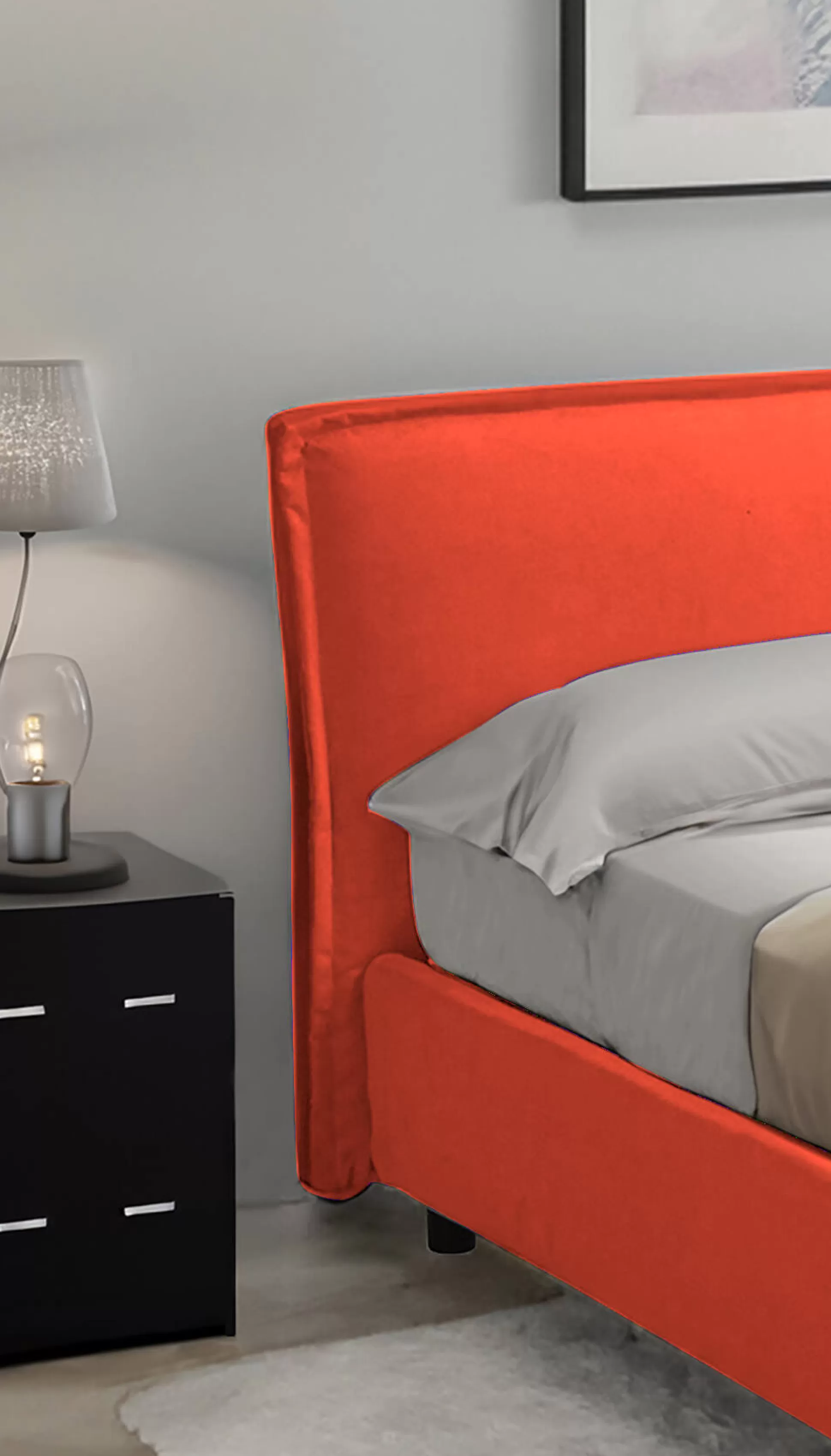 Dmora Letti Alla Francese<Letto alla francese Brienza, Con materasso Cm 120x200 incluso,
