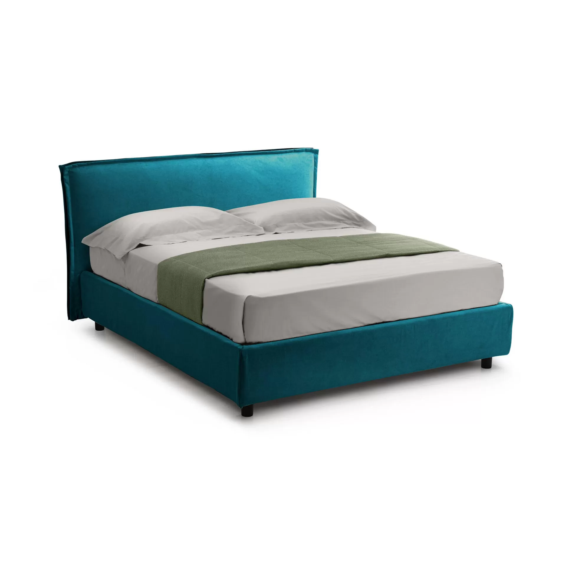 Dmora Letti Alla Francese<Letto alla francese Brienza, Con materasso Cm 120x200 incluso,