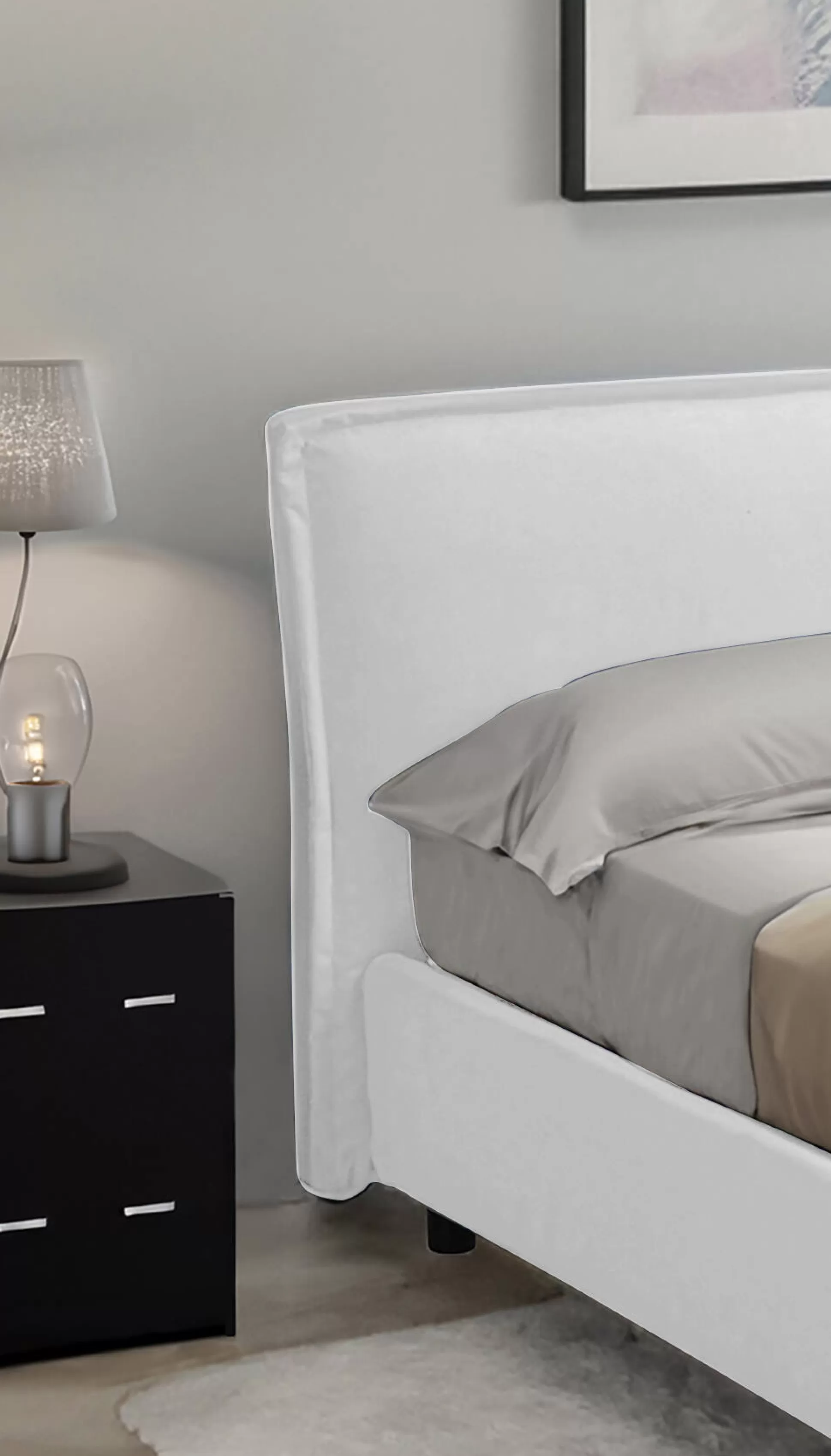 Dmora Letti Alla Francese<Letto alla francese Brienza, Con materasso Cm 120x200 incluso,