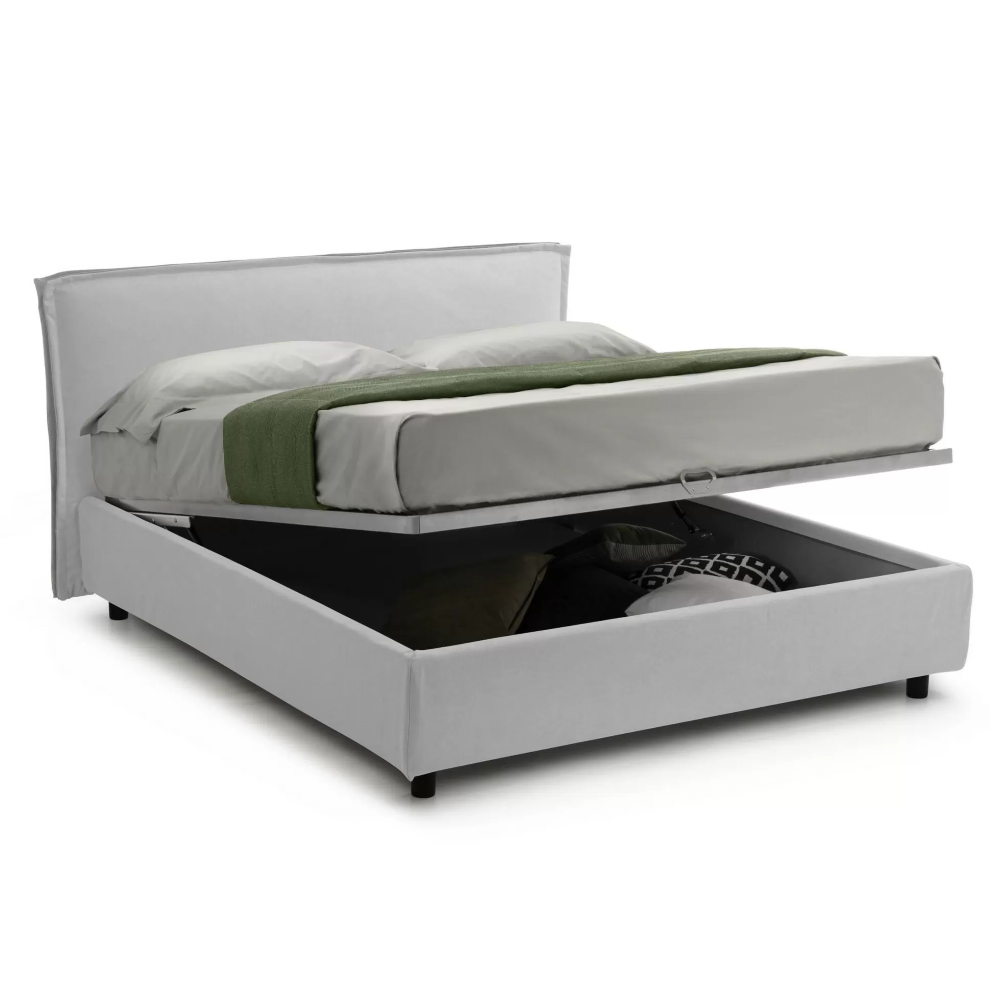 Dmora Letti Alla Francese<Letto alla francese Broni, Con materasso Cm 120x190 incluso,