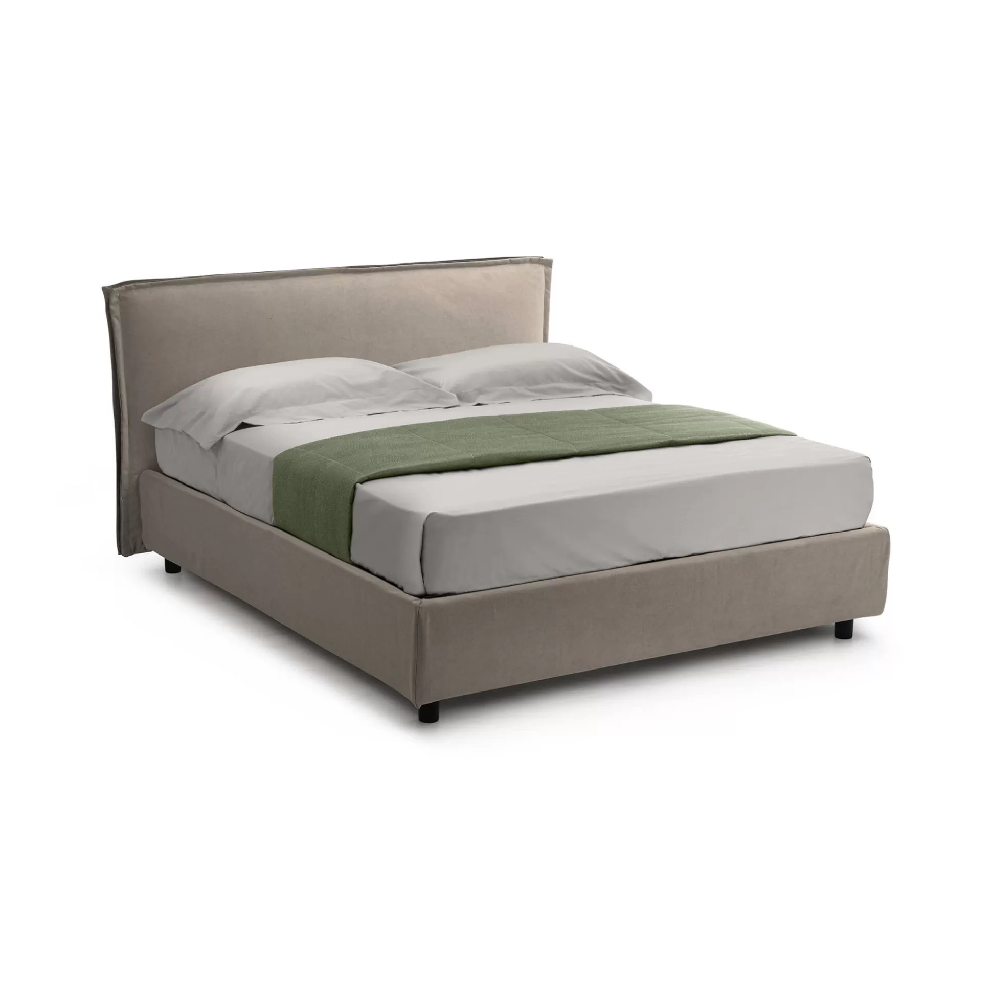 Dmora Letti Alla Francese<Letto alla francese Broni, Con materasso Cm 120x190 incluso,